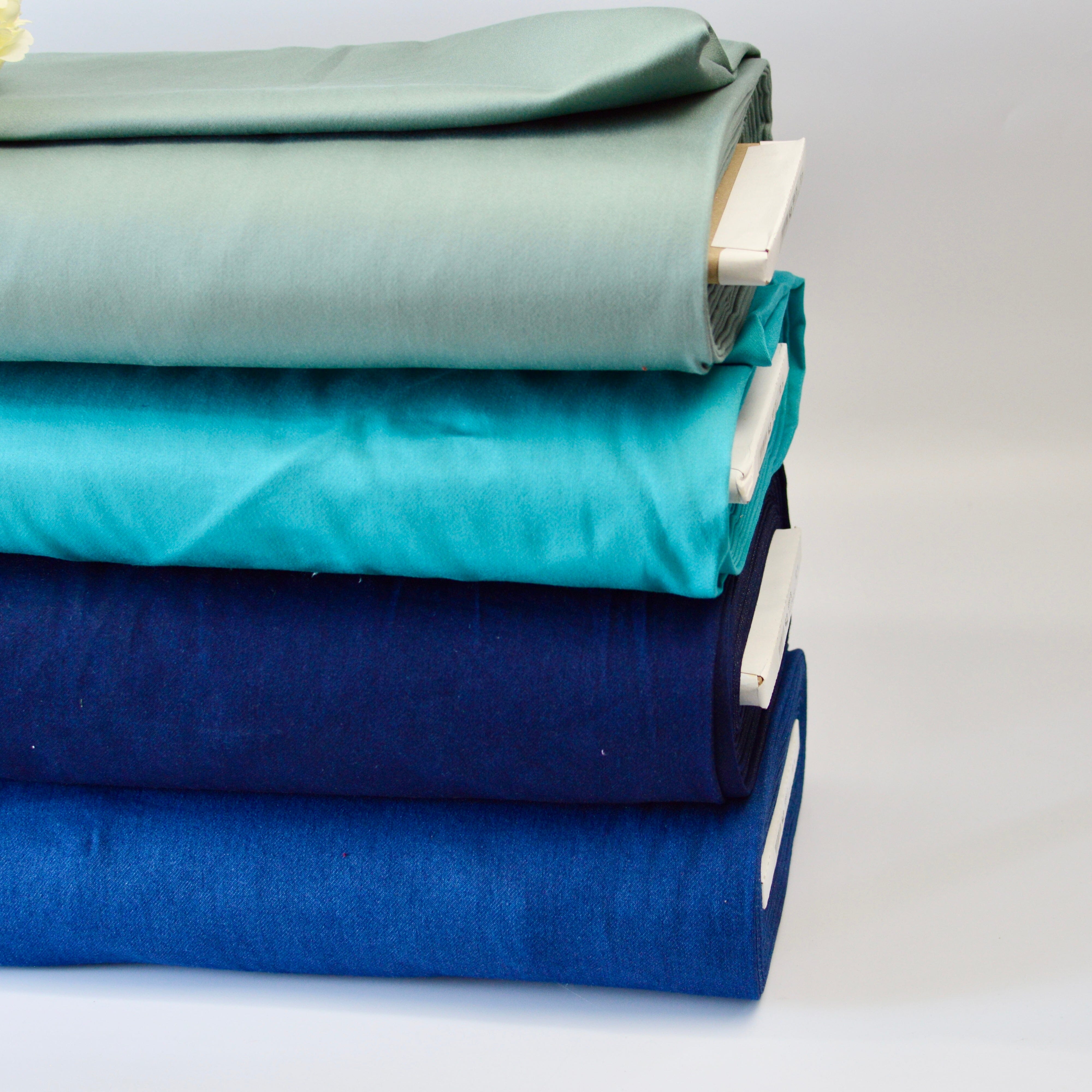 Stretch Jeansstoff/Jeggingsstoff - türkis Fabric poshpinks