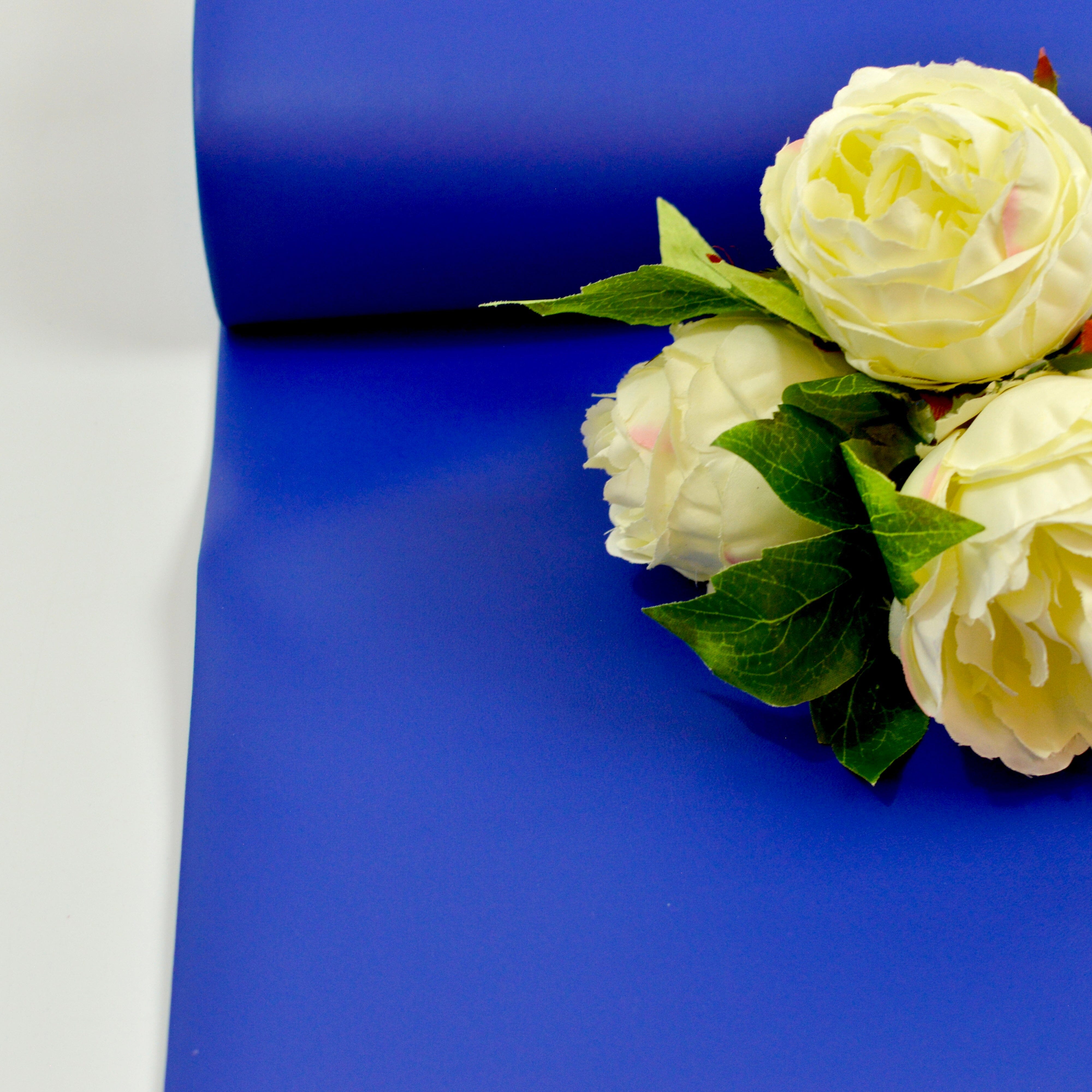 Abschnitt 50x70 cm Kunstleder Nappa Style - royalblau Fabric poshpinks