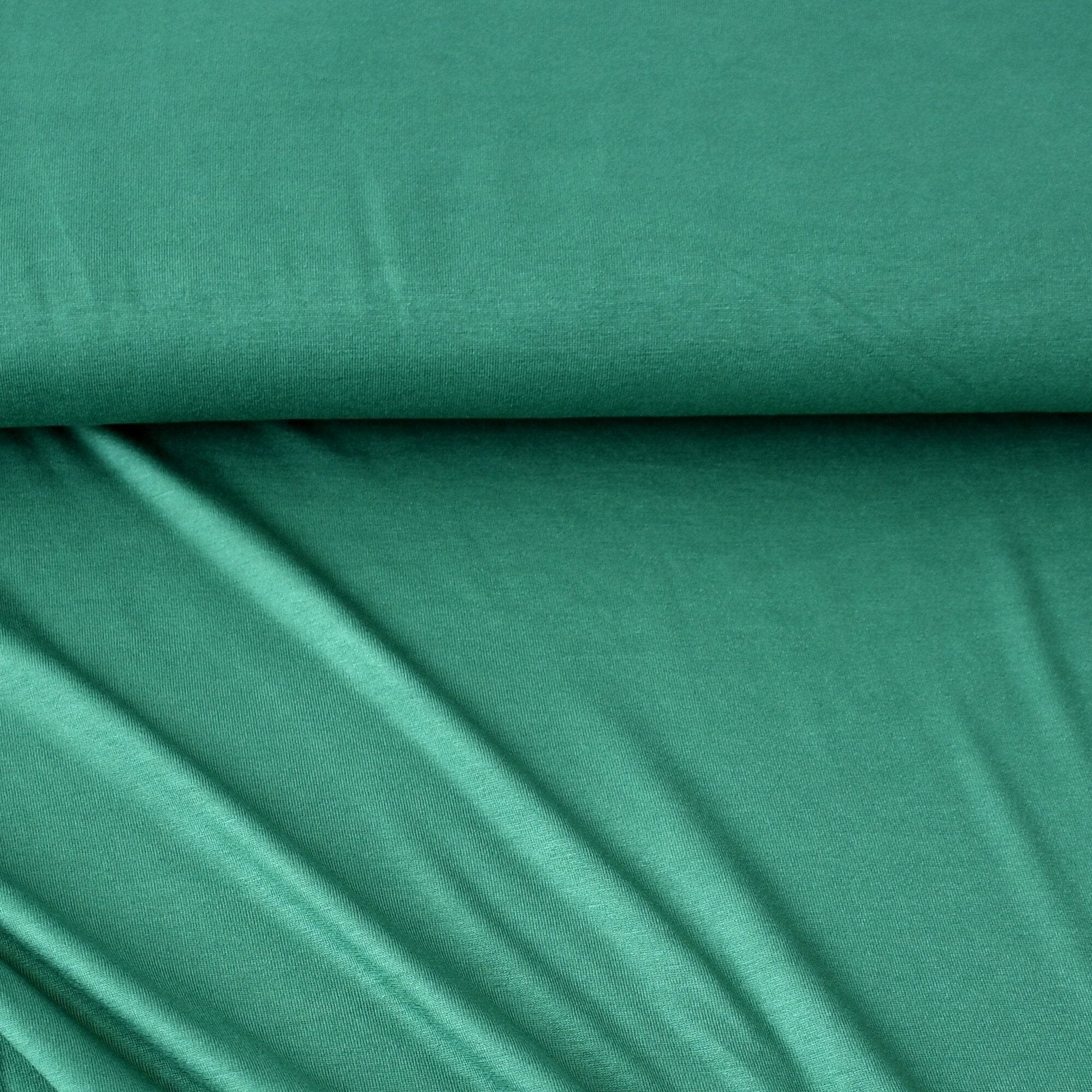 Reststück 1,5m Viskose Jersey - Dunkelgrün Fabric poshpinks