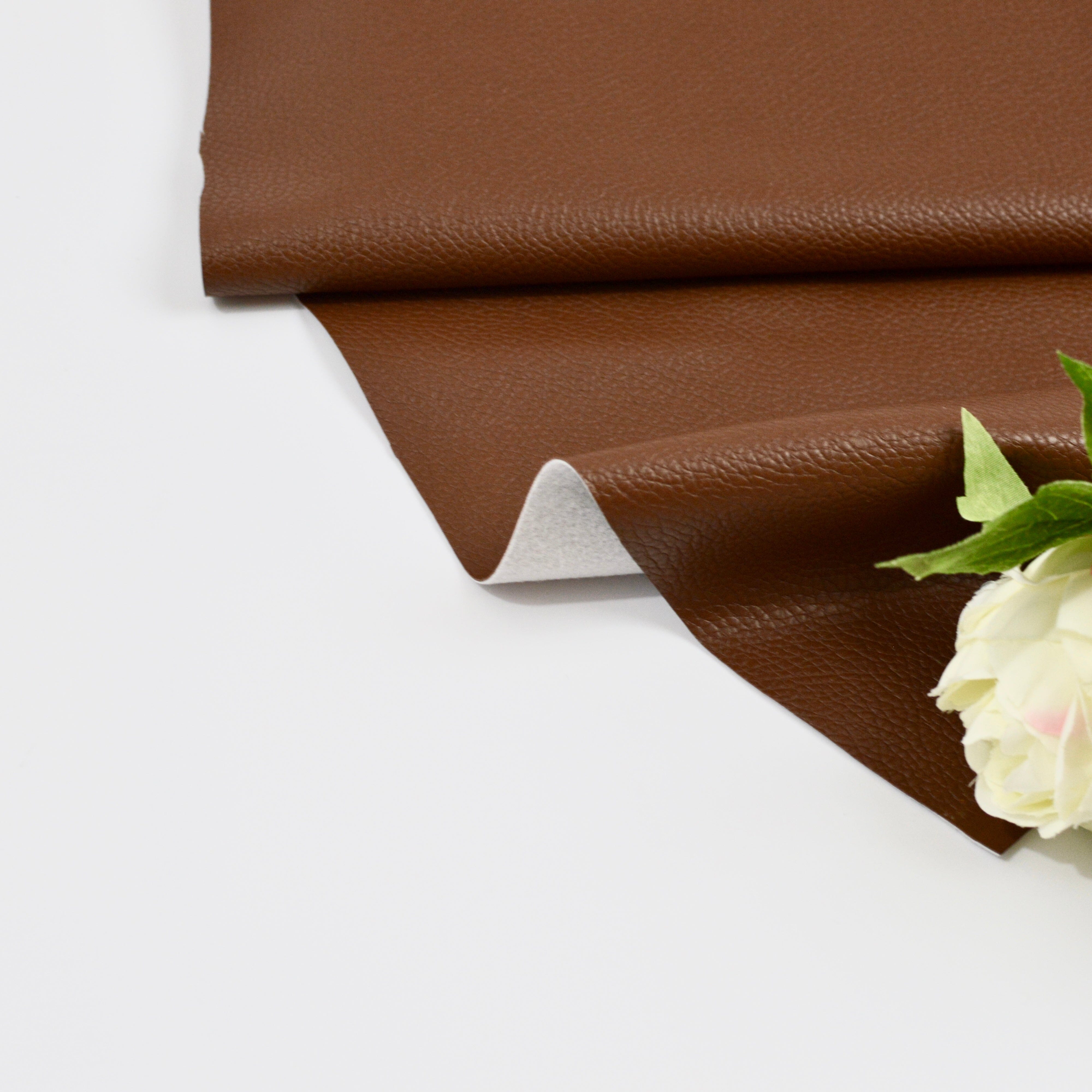 Abschnitt 50x70cm Kunstleder schwer - braun Fabric poshpinks