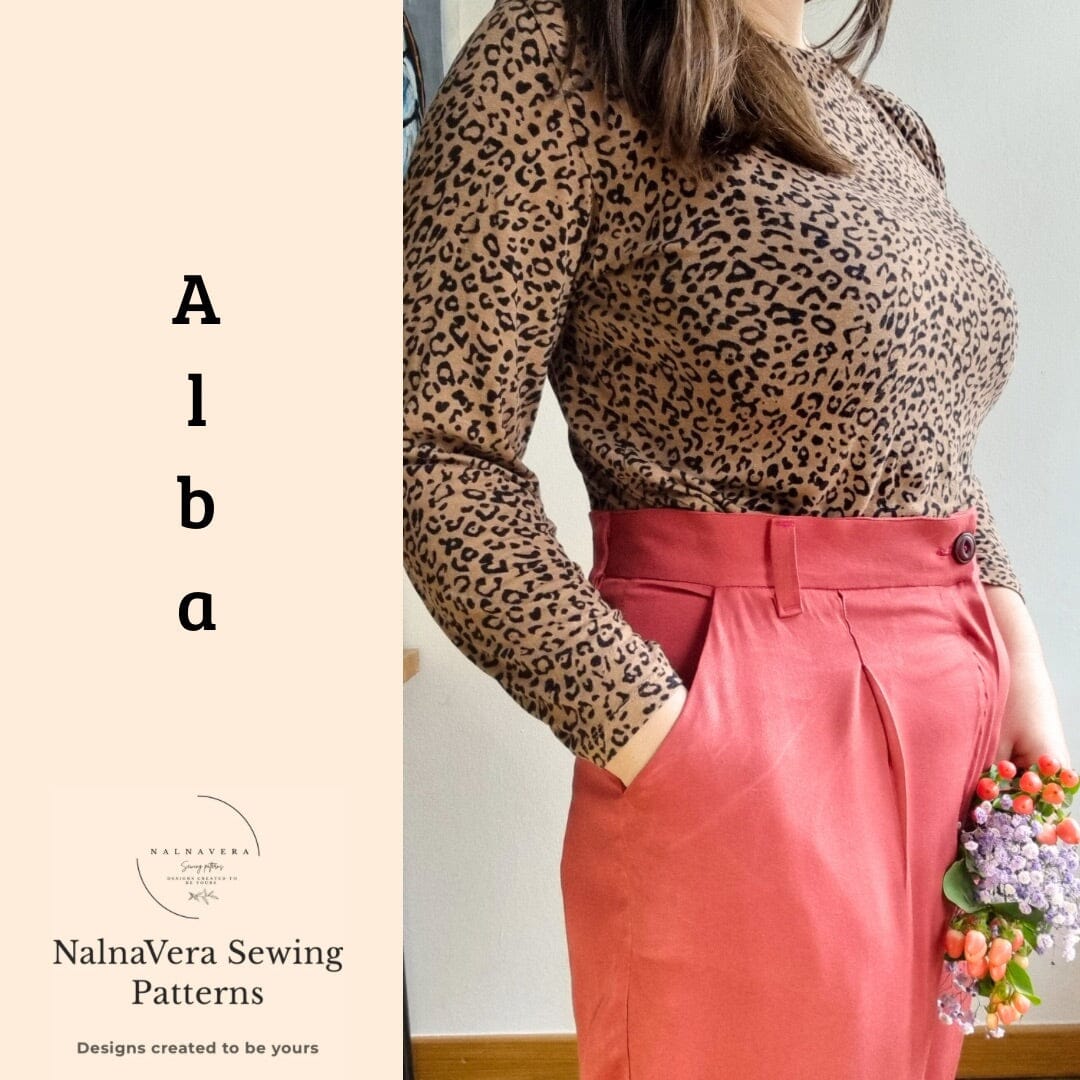 Nalnavera Schnittmuster Alba Bundfaltenhose Schnittmuster poshpinks