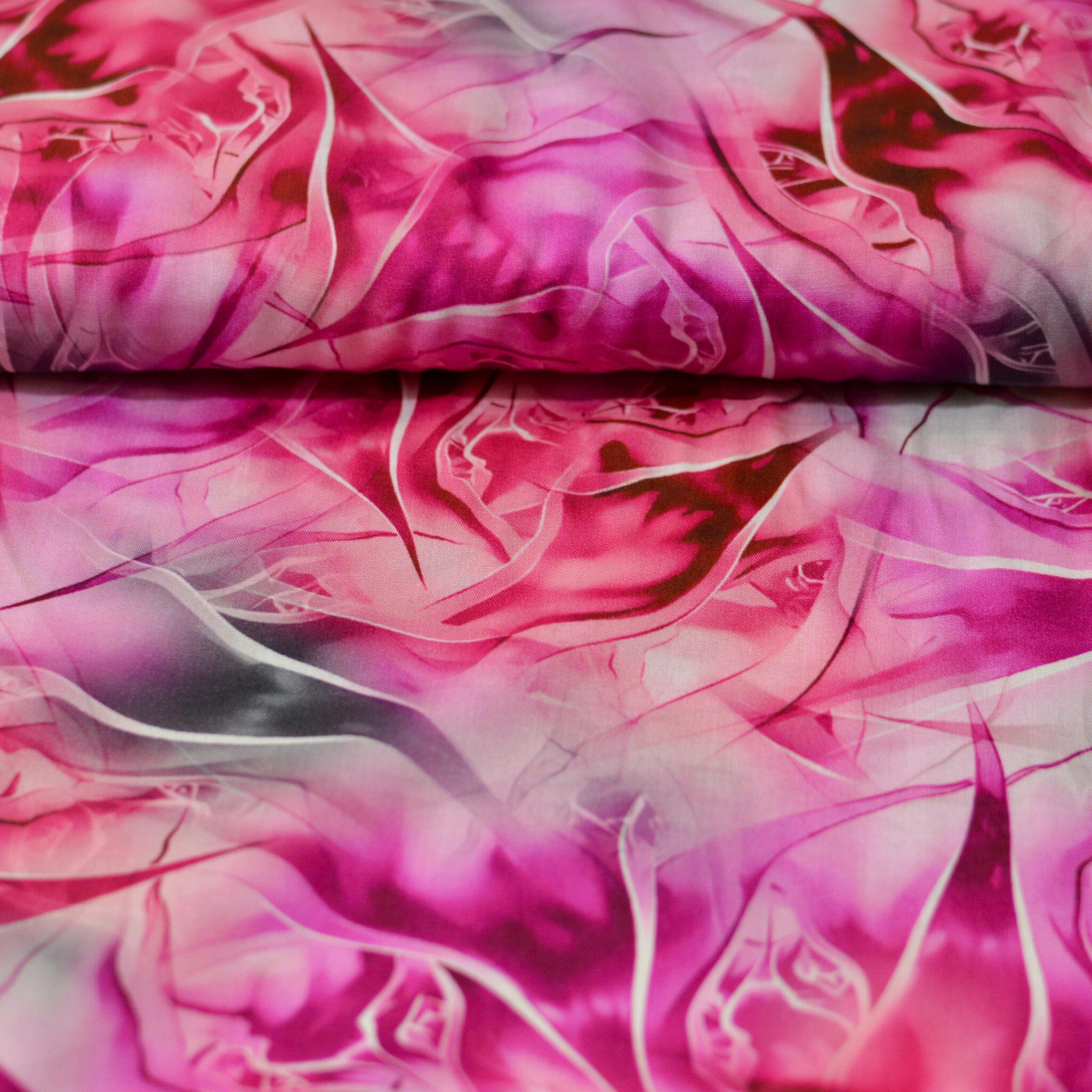 Viskose - Abstract - pink Fabric poshpinks