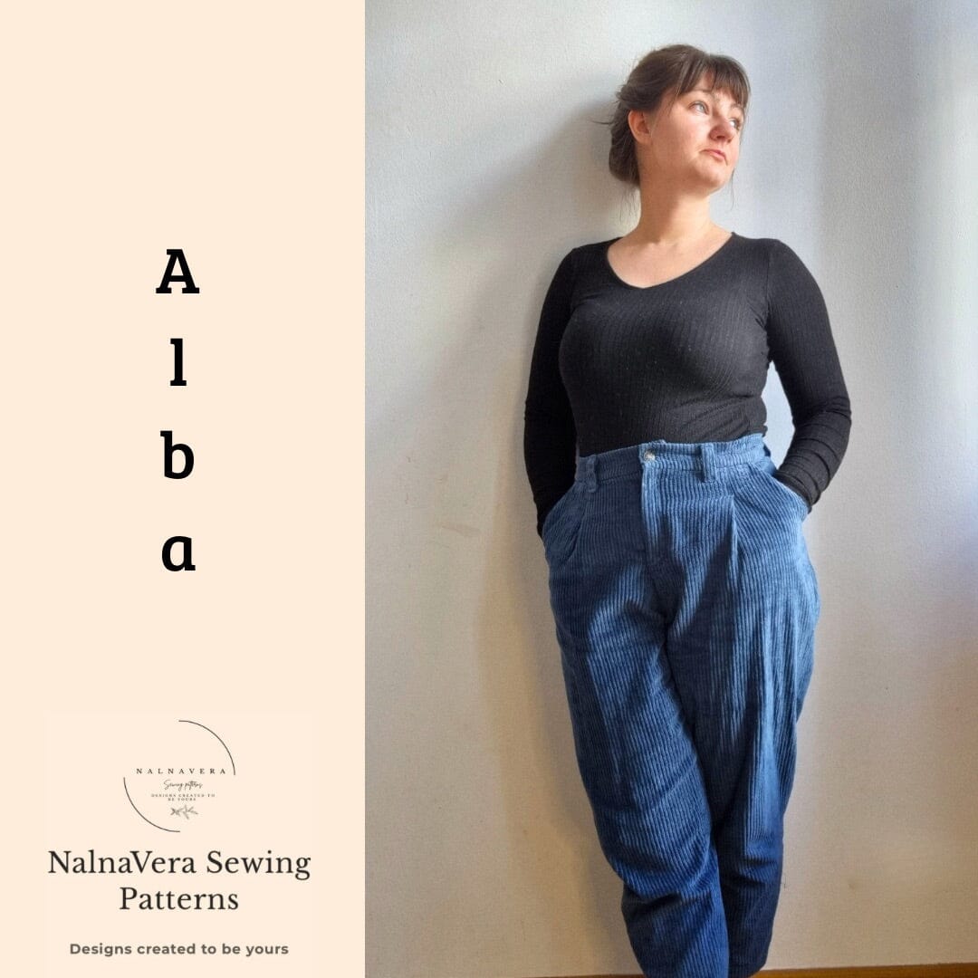 Nalnavera Schnittmuster Alba Bundfaltenhose Schnittmuster poshpinks