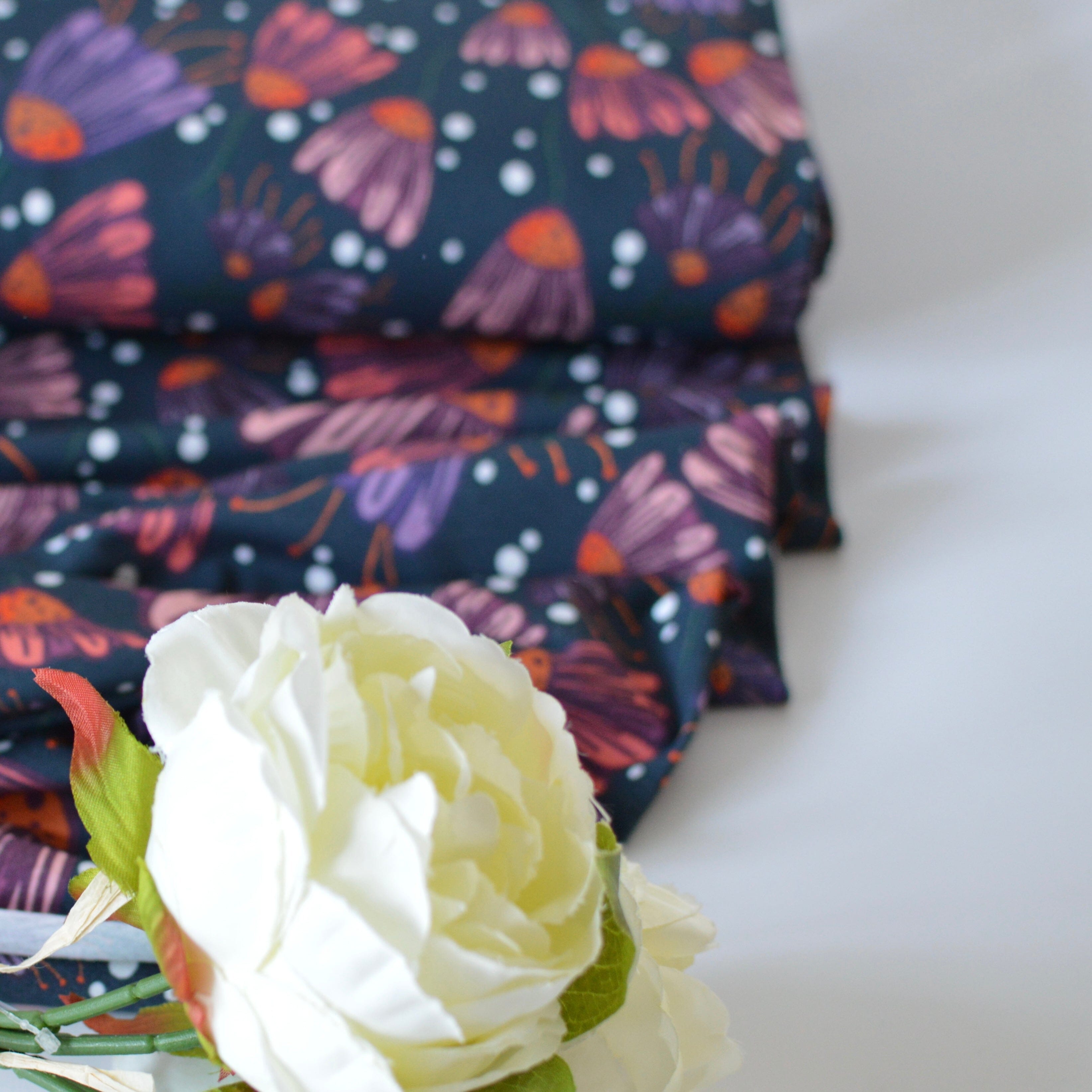 Soft Touch Baumwolljersey - by Emjo_Design - Pearl Dark Fabric poshpinks