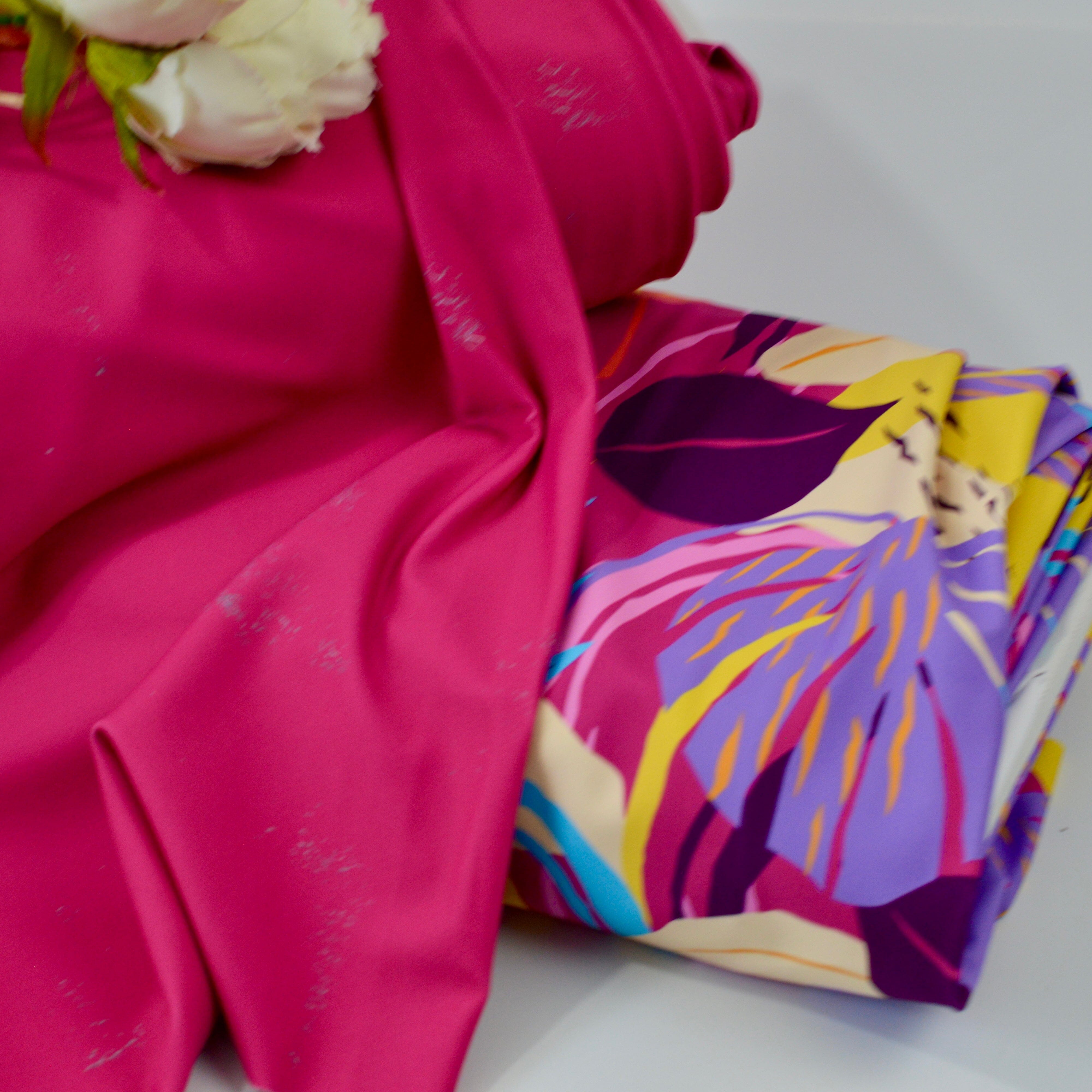 Sporty - Bade-/Sportmaschenware Ambrosia Paint pink Fabric poshpinks
