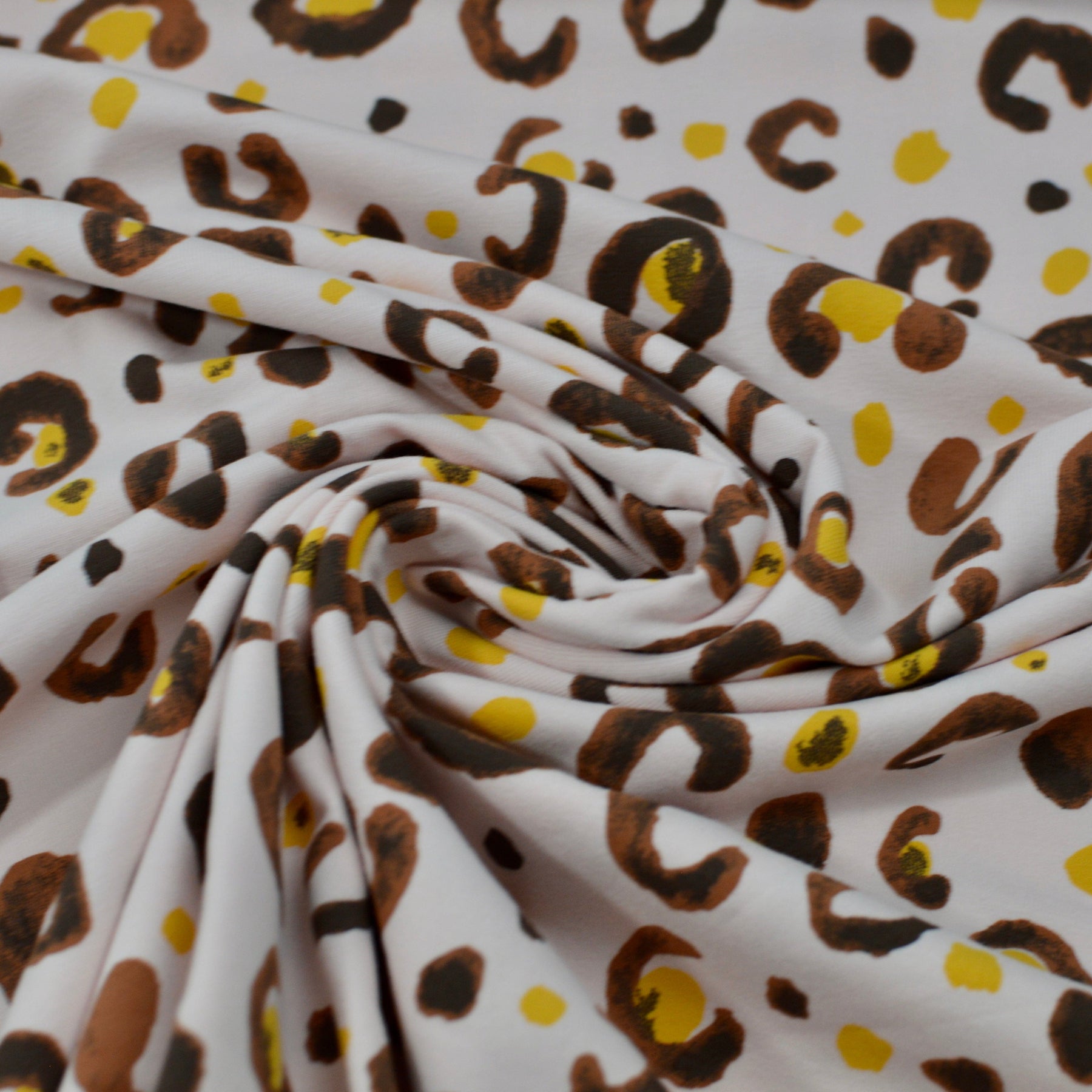 Baumwolljersey - Leomuster nuderosa Fabric poshpinks