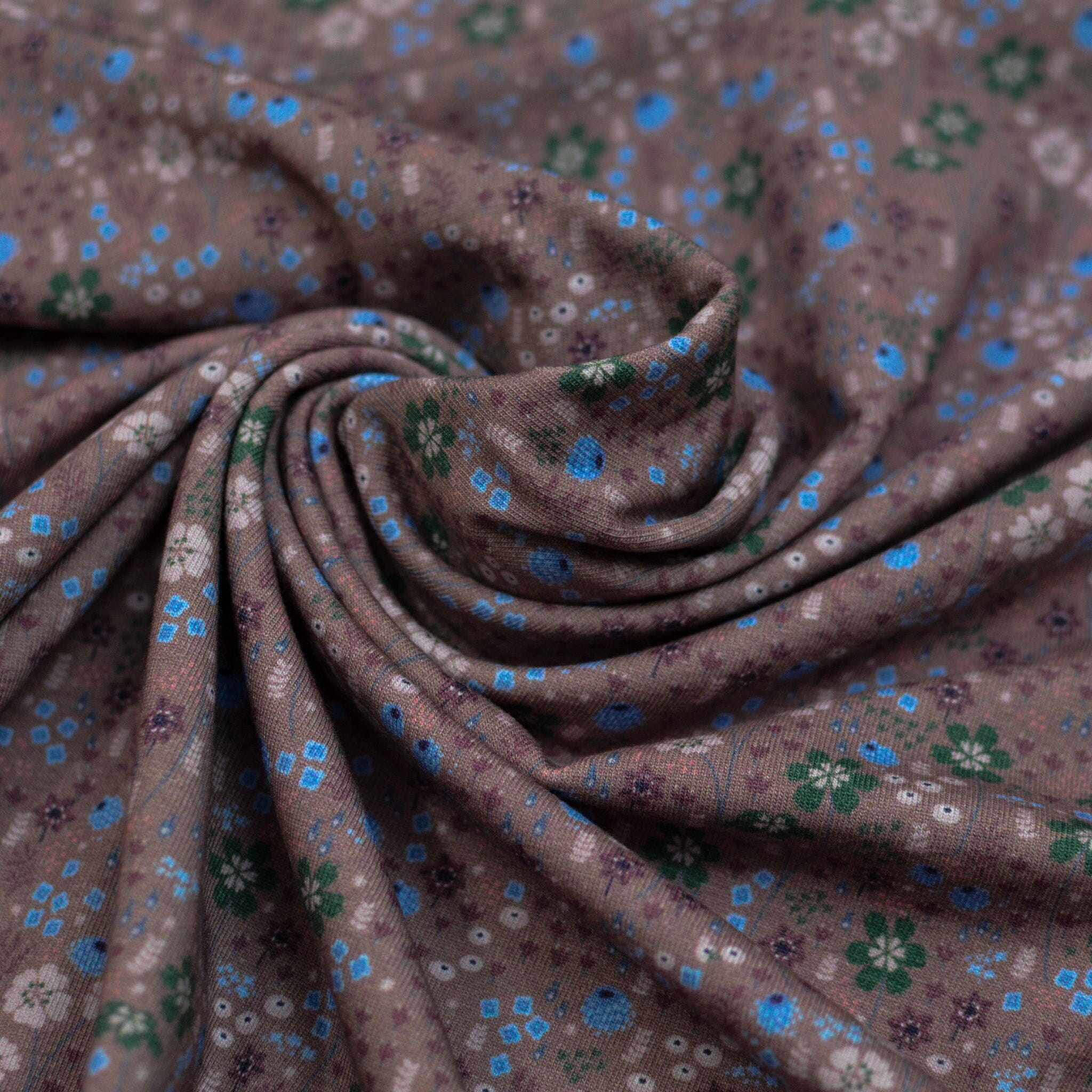 Baumwolljersey - Wildflowers - Old Rose Fabric poshpinks