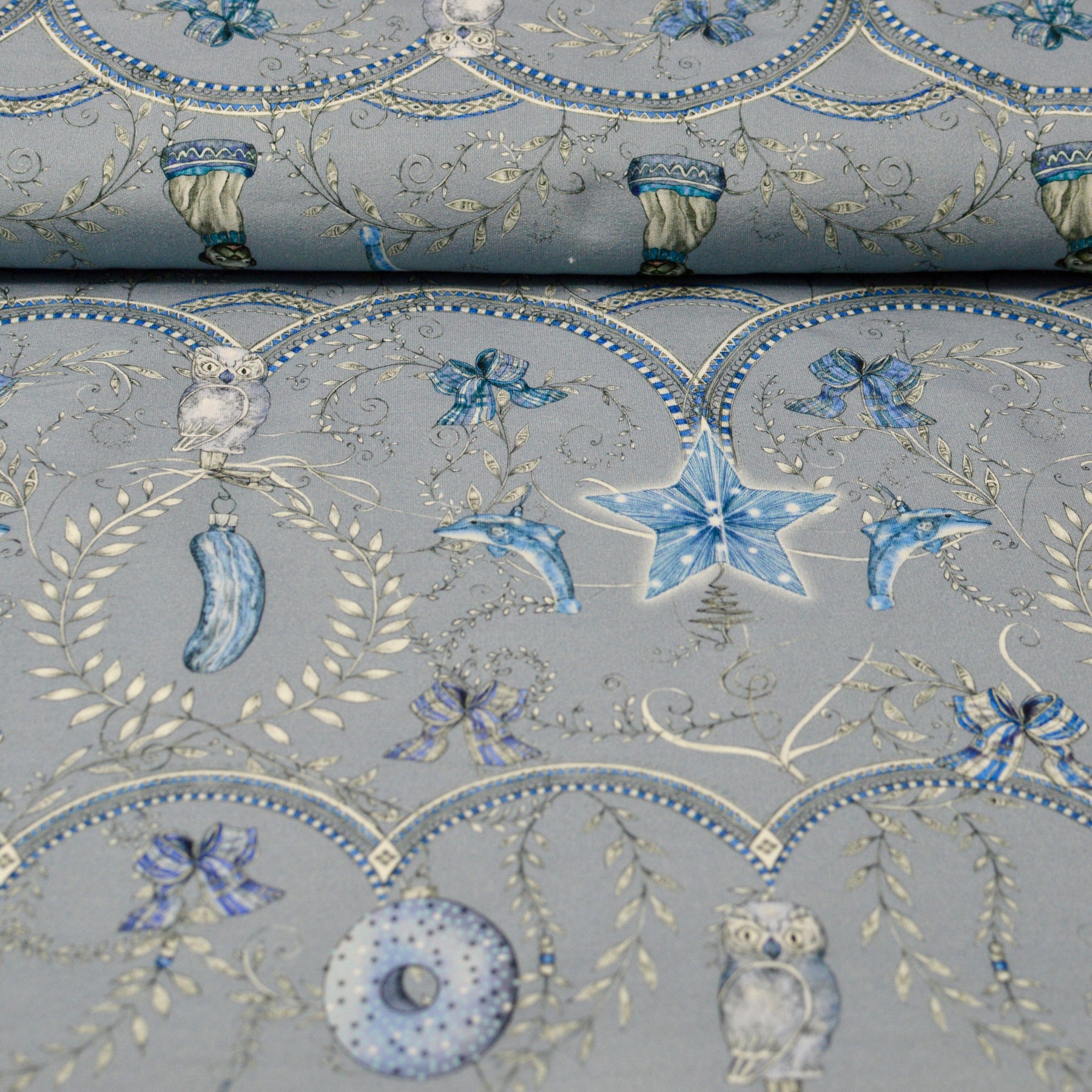 Limited Pre-Order Spirit Icy Christmas by leni lupin - Sweat silbergrau blau Rapport poshpinks