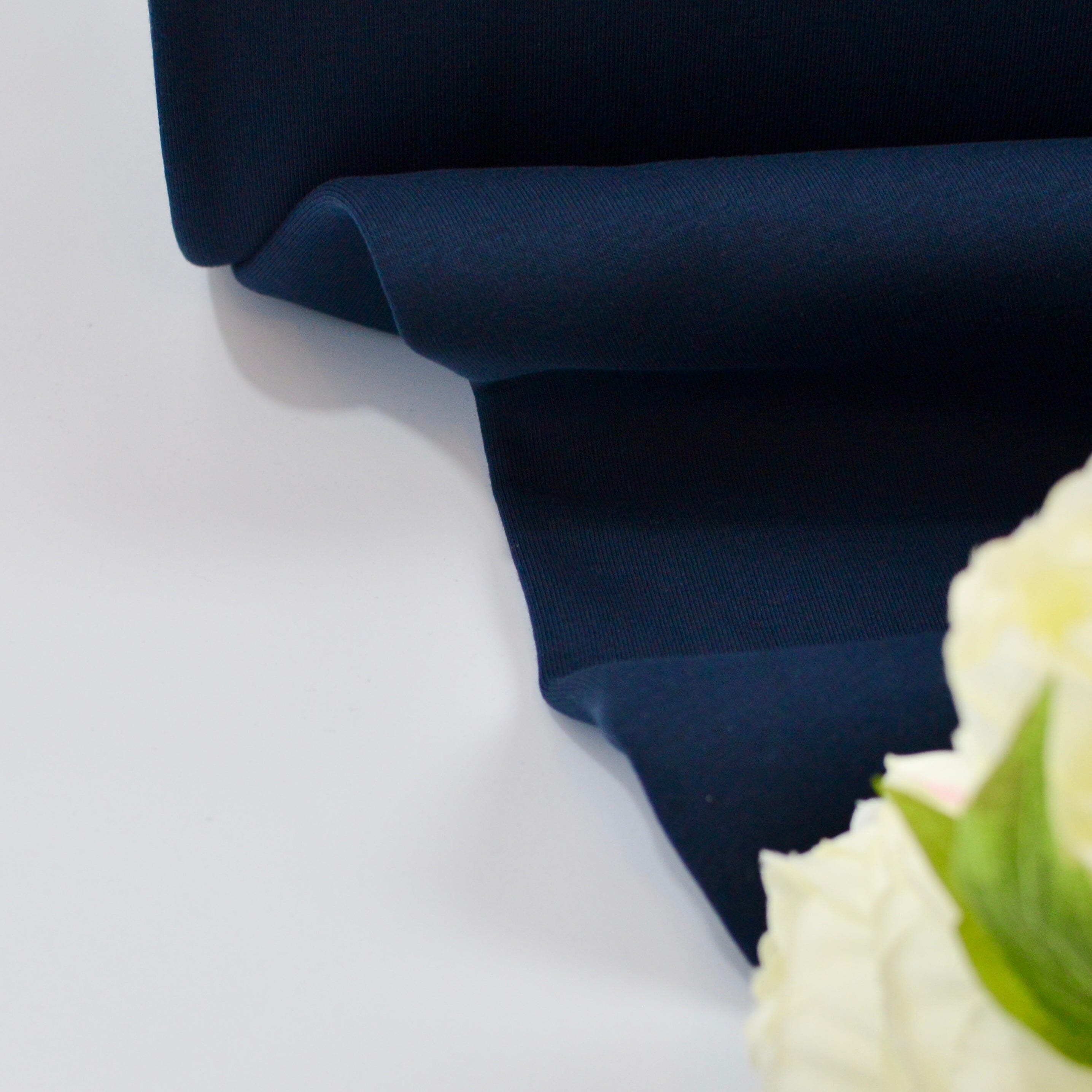 Sweatstoff - dunkelblau marine Fabric poshpinks