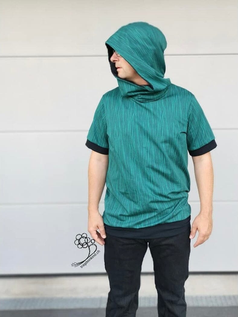 Papierschnittmuster Jessy Sewing - Gentleman ´s Hoodie - Gr. XS-XXL Schnittmuster poshpinks
