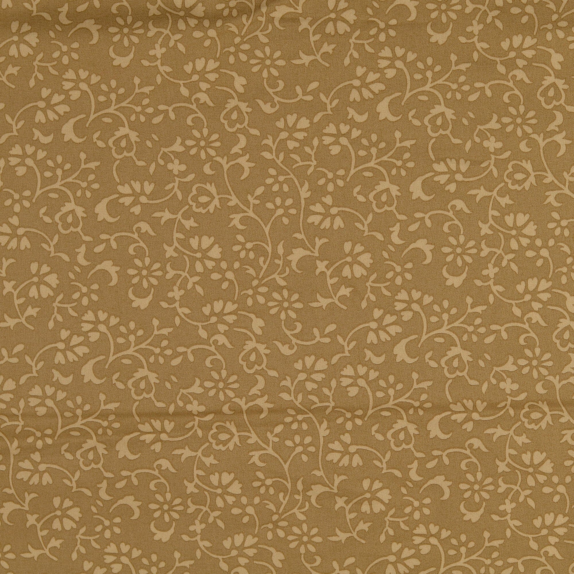 Baumwoll Popeline - Freesia - Kombi kleine Blümchen Beige Fabric poshpinks