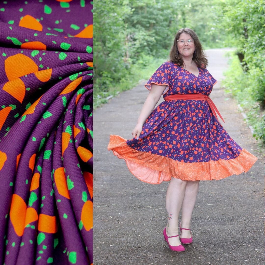 Viskosetwill - Ragazzi - Elisir di Viola Fabric poshpinks
