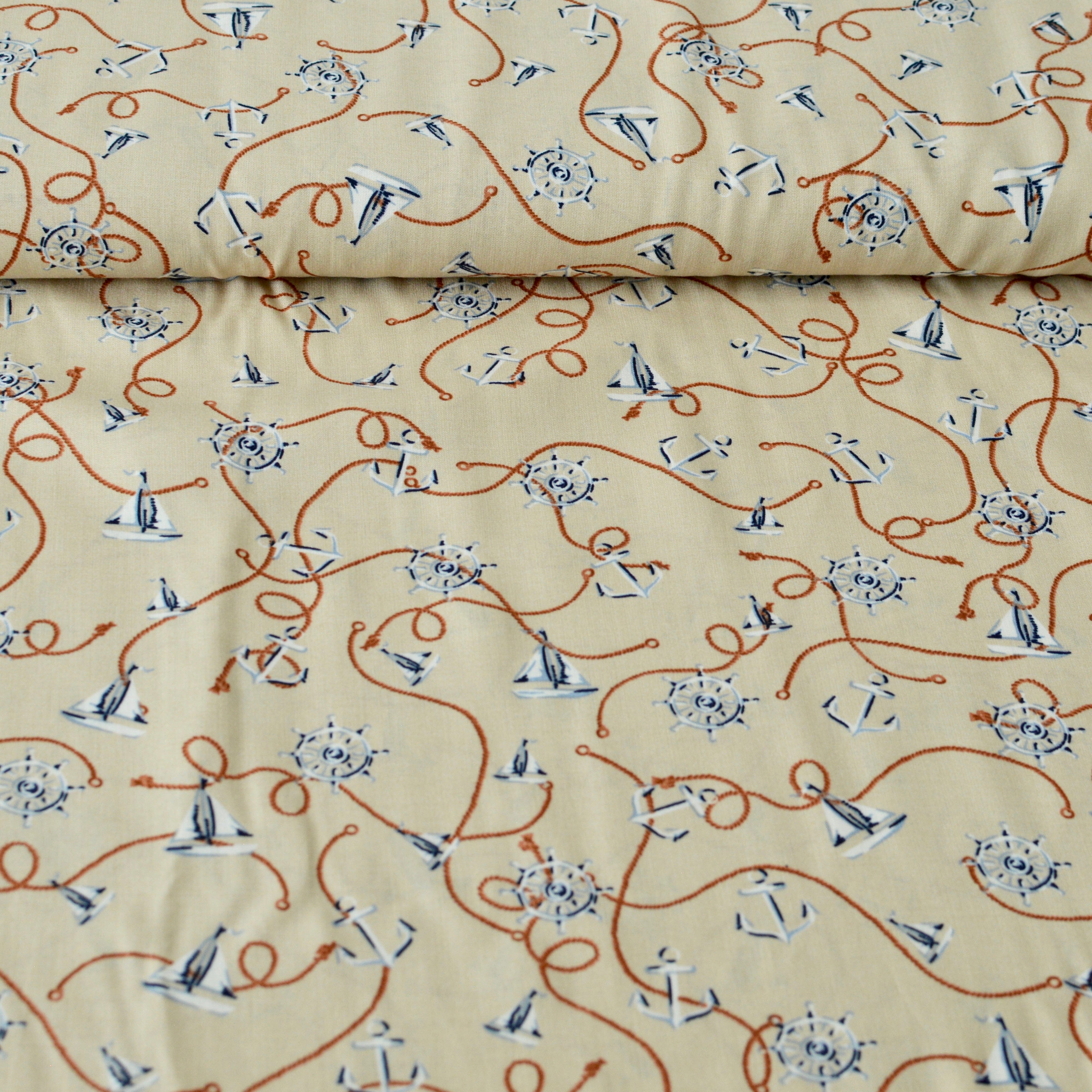 Viskose - mare - sand Fabric poshpinks