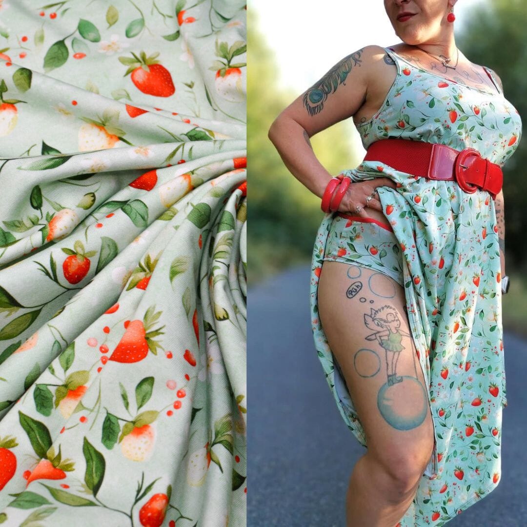 Stoffhändler mit Herz Eigenproduktion 18 - Berry Delight by Tante Ema Fabric poshpinks