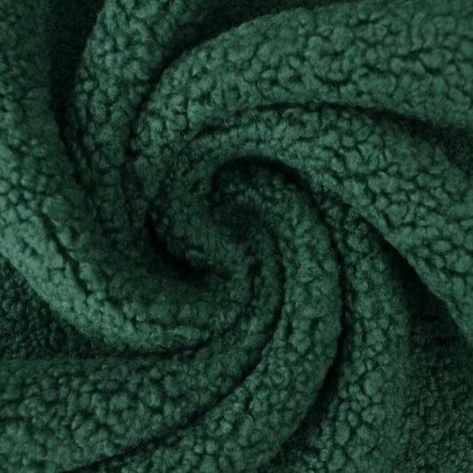 Teddyfleece - Plüsch - dunkelgrün Fabric poshpinks