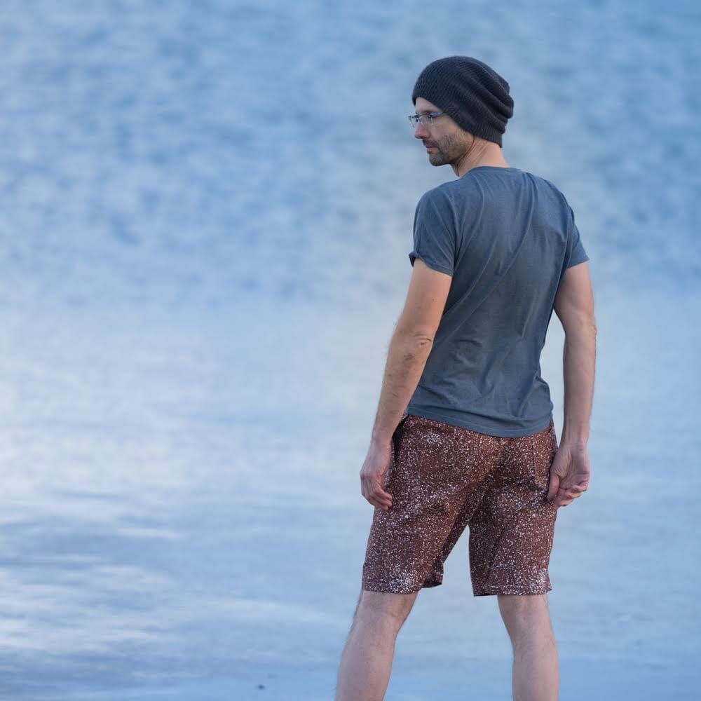 Vorbestellung Swimmy - Bade/Sportwebware Aurora splash dark rust Fabric poshpinks