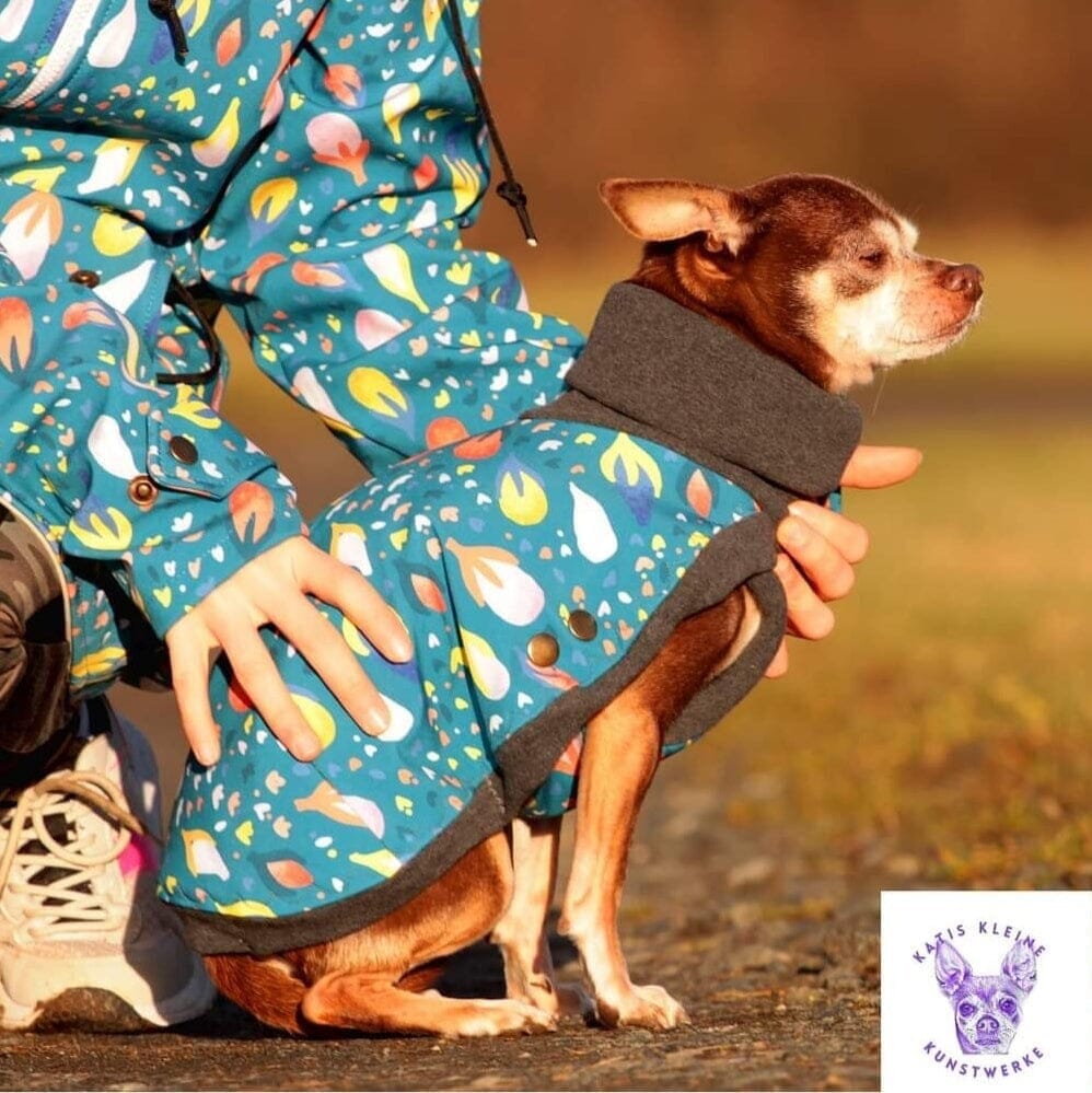 Softshell Brushed - Camille - kleine Blüten Fabric poshpinks