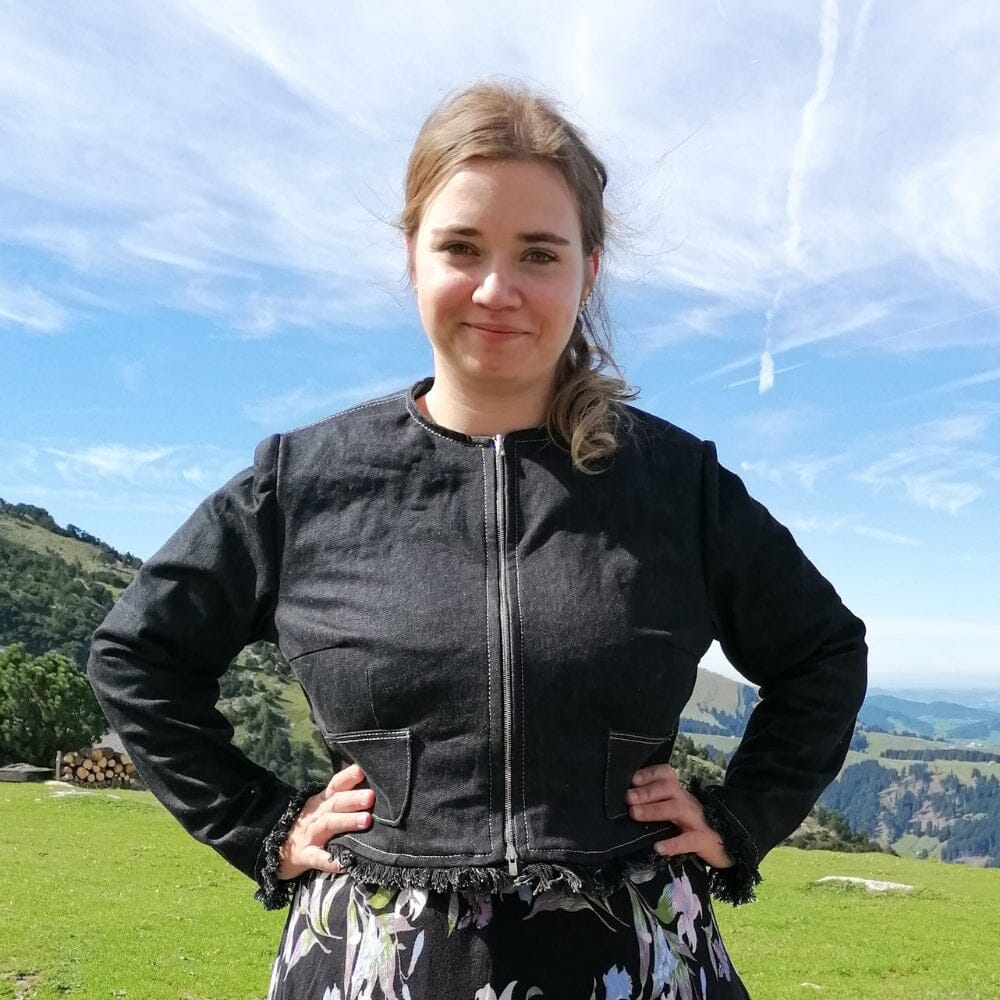 Purpurnaht Schnittmuster Ebook - Kurzjacke Julia - Gr. 32-52 Schnittmuster poshpinks
