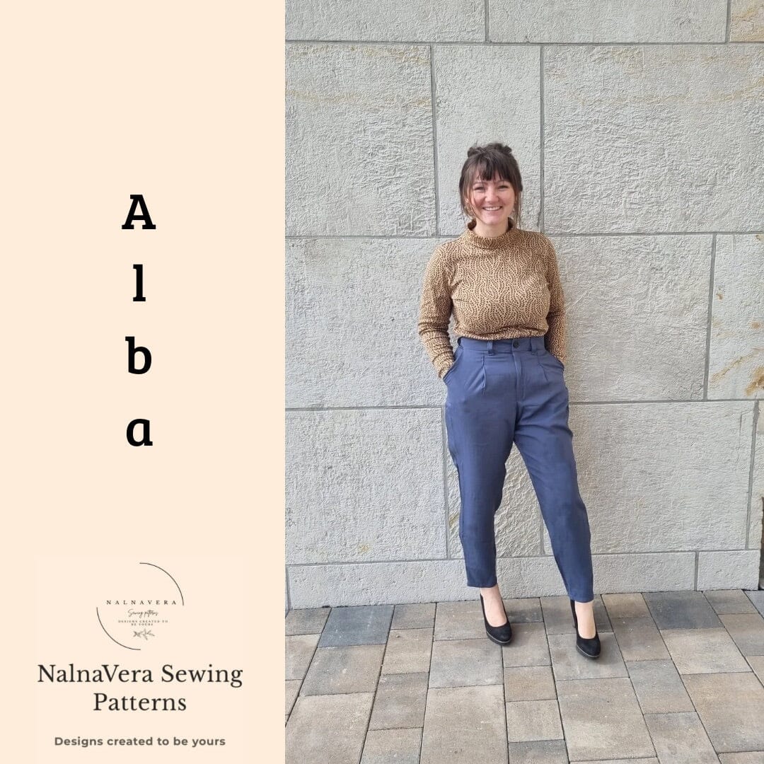 Nalnavera Schnittmuster Alba Bundfaltenhose Schnittmuster poshpinks