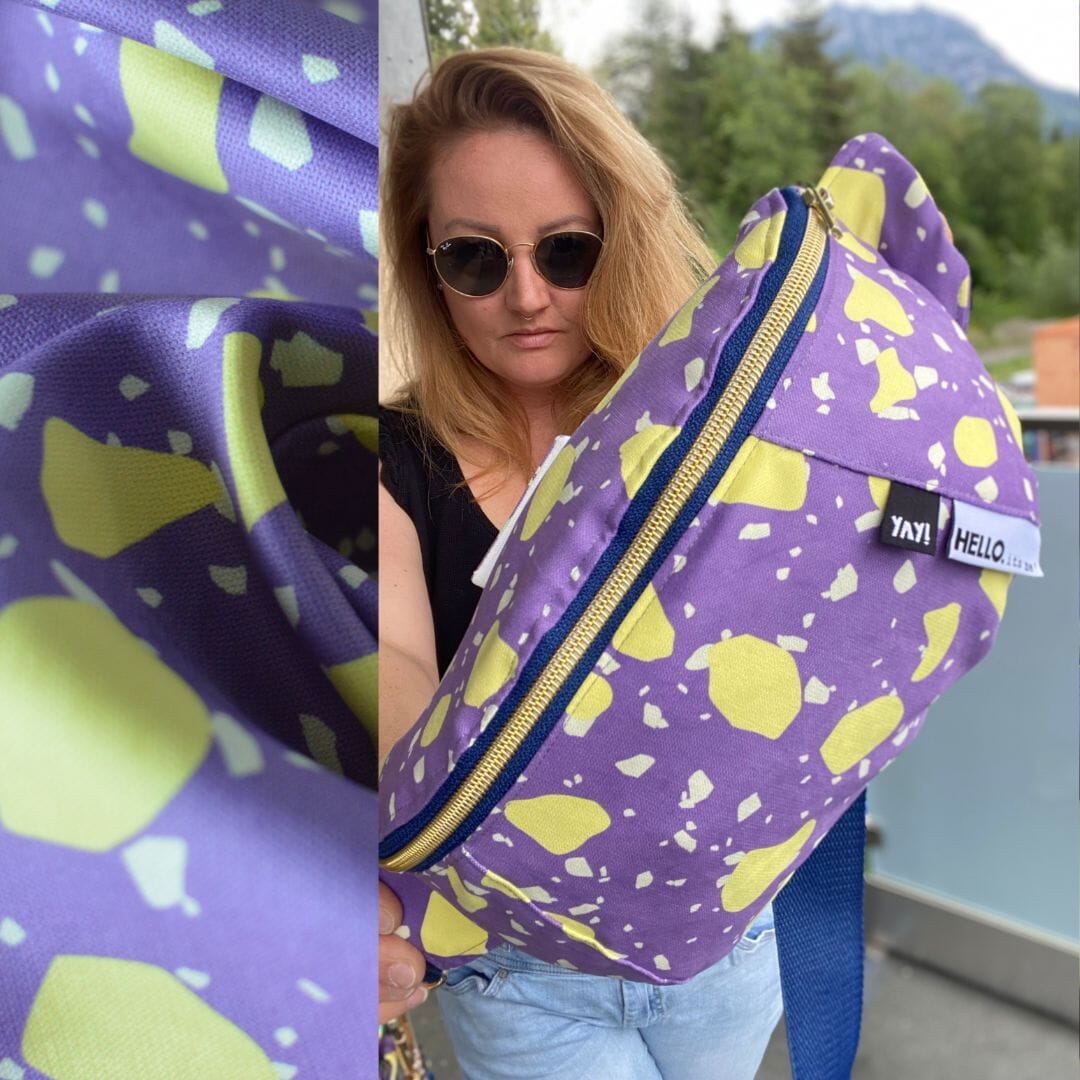 Vorbestellung Tender recycling Canvas "Ragazzi " Limoncello di Viola Fabric poshpinks