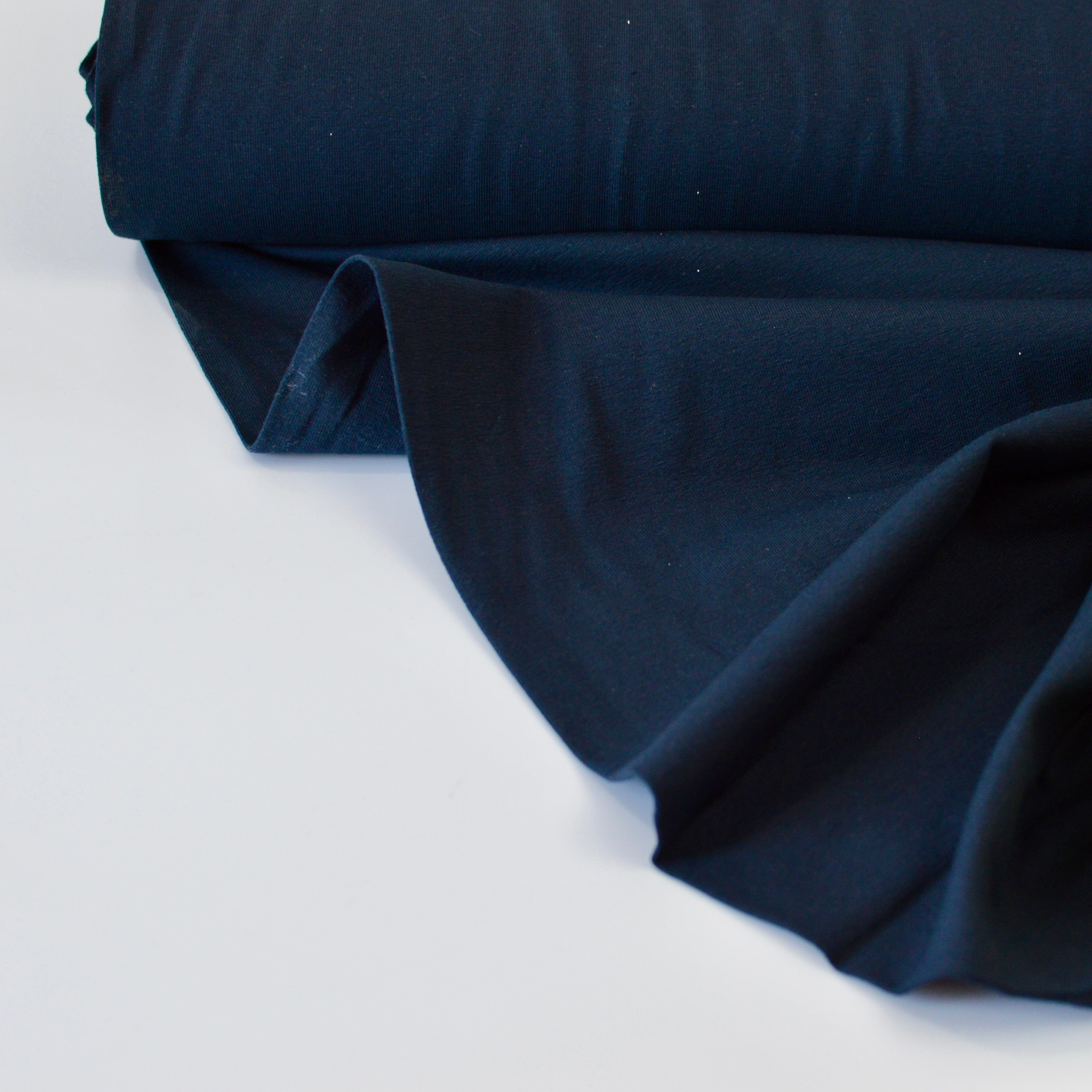 Baumwolljersey - Marine Blau Fabric poshpinks