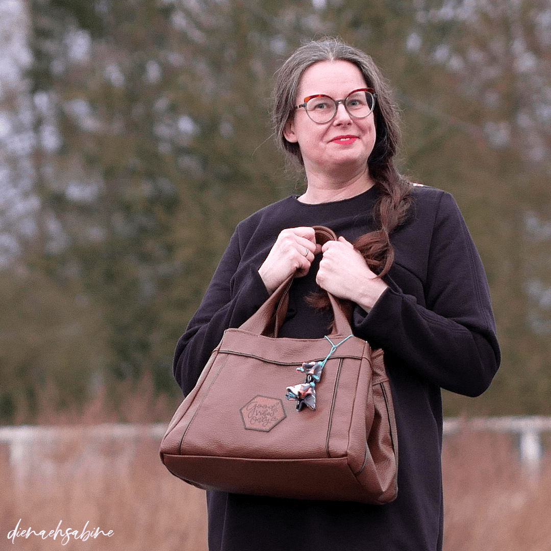 Abschnitt 50x70cm Kunstleder schwer - braun Fabric poshpinks