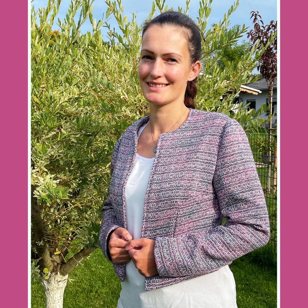 Purpurnaht Schnittmuster Ebook - Kurzjacke Julia - Gr. 32-52 Schnittmuster poshpinks