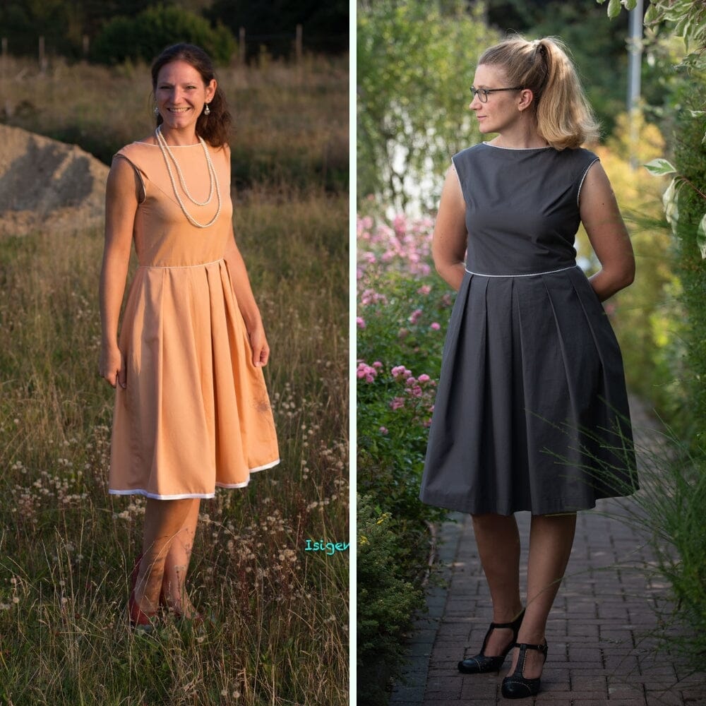 Purpurnaht Schnittmuster Ebook - Kleid Henja - Gr. 32-52 Schnittmuster poshpinks