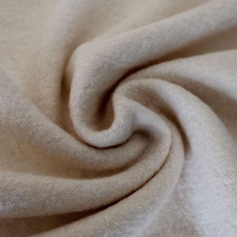 Viskose-Wolle Walkstoff - Off white Fabric poshpinks