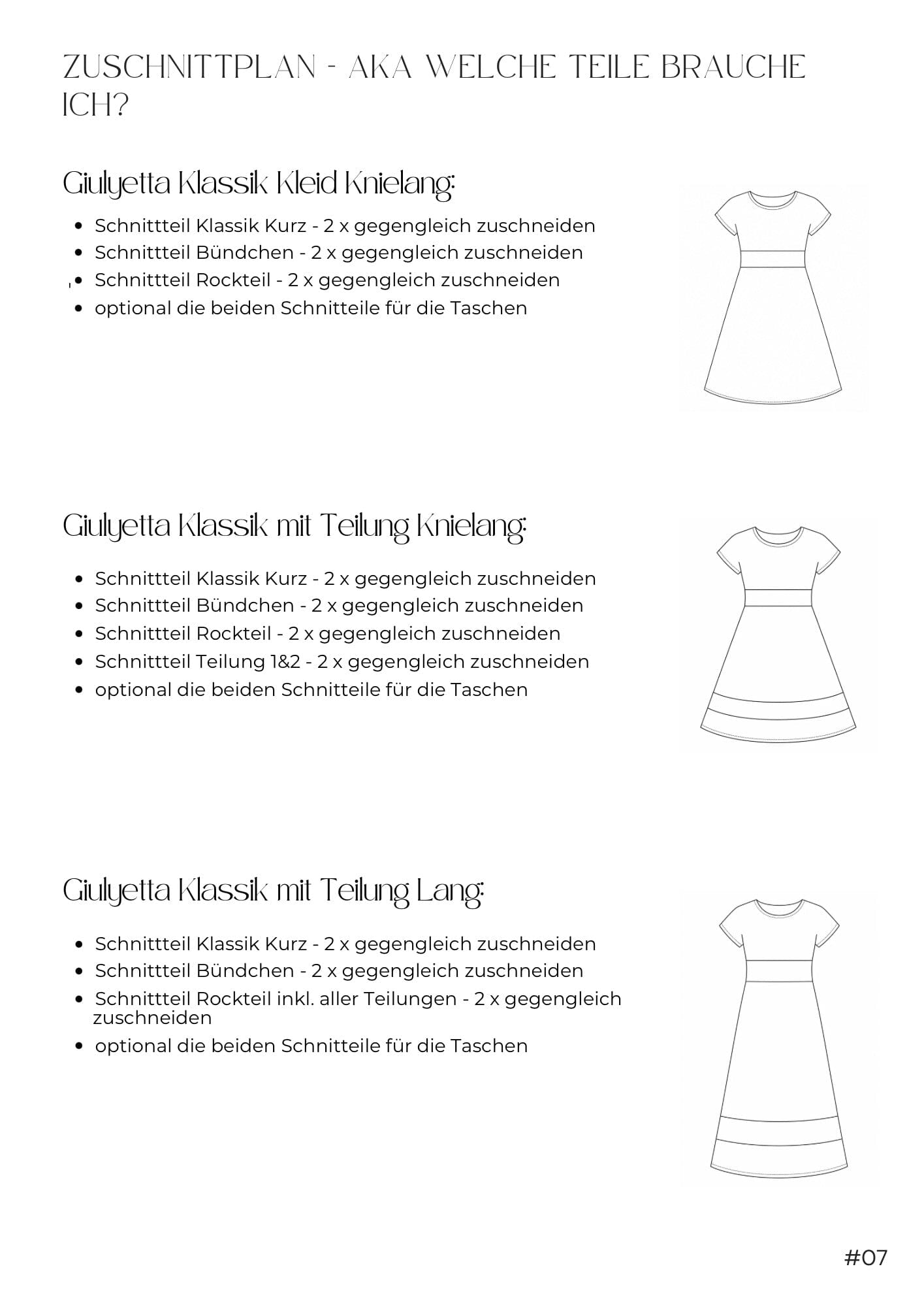 Giulyetta Mom Curvy - Kleid 44-54 - Schnittmuster EBook by Sillyjay Schnittmuster poshpinks