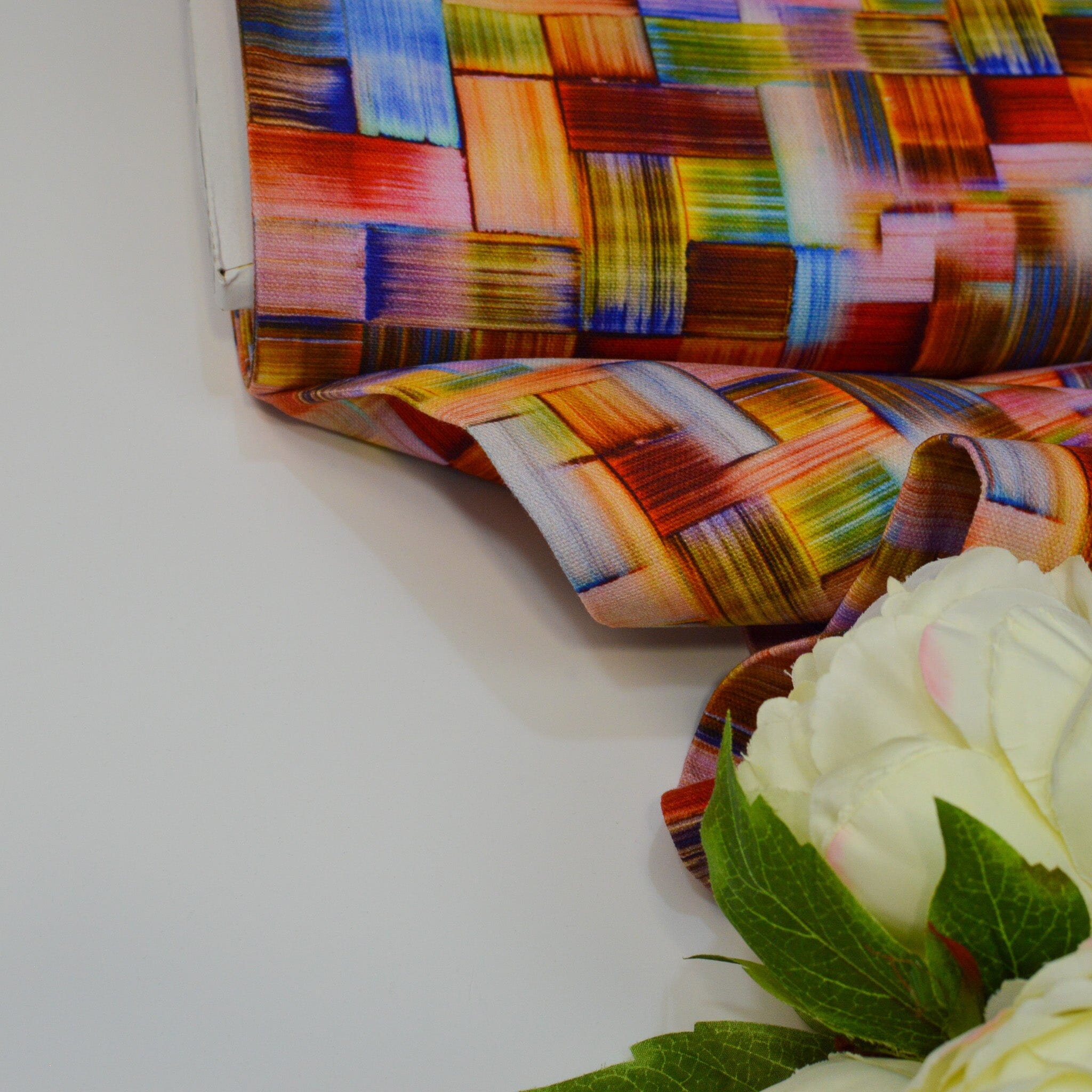 Canvas - bunt gestrichen Fabric poshpinks