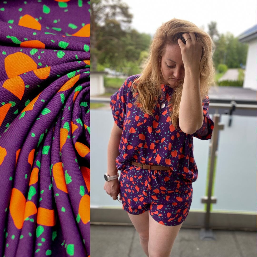 Viskosetwill - Ragazzi - Elisir di Viola Fabric poshpinks