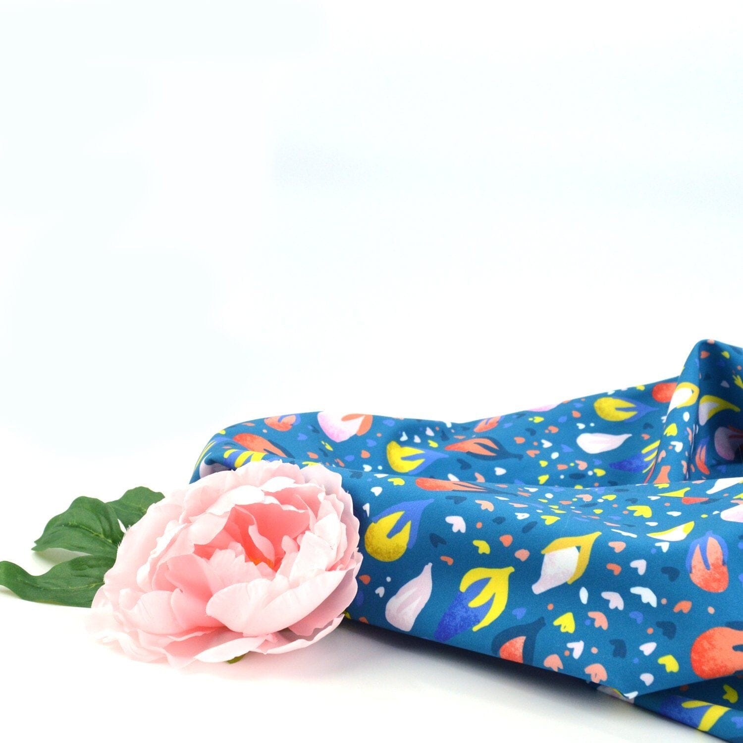 Softshell Brushed - Camille - kleine Blüten Fabric poshpinks