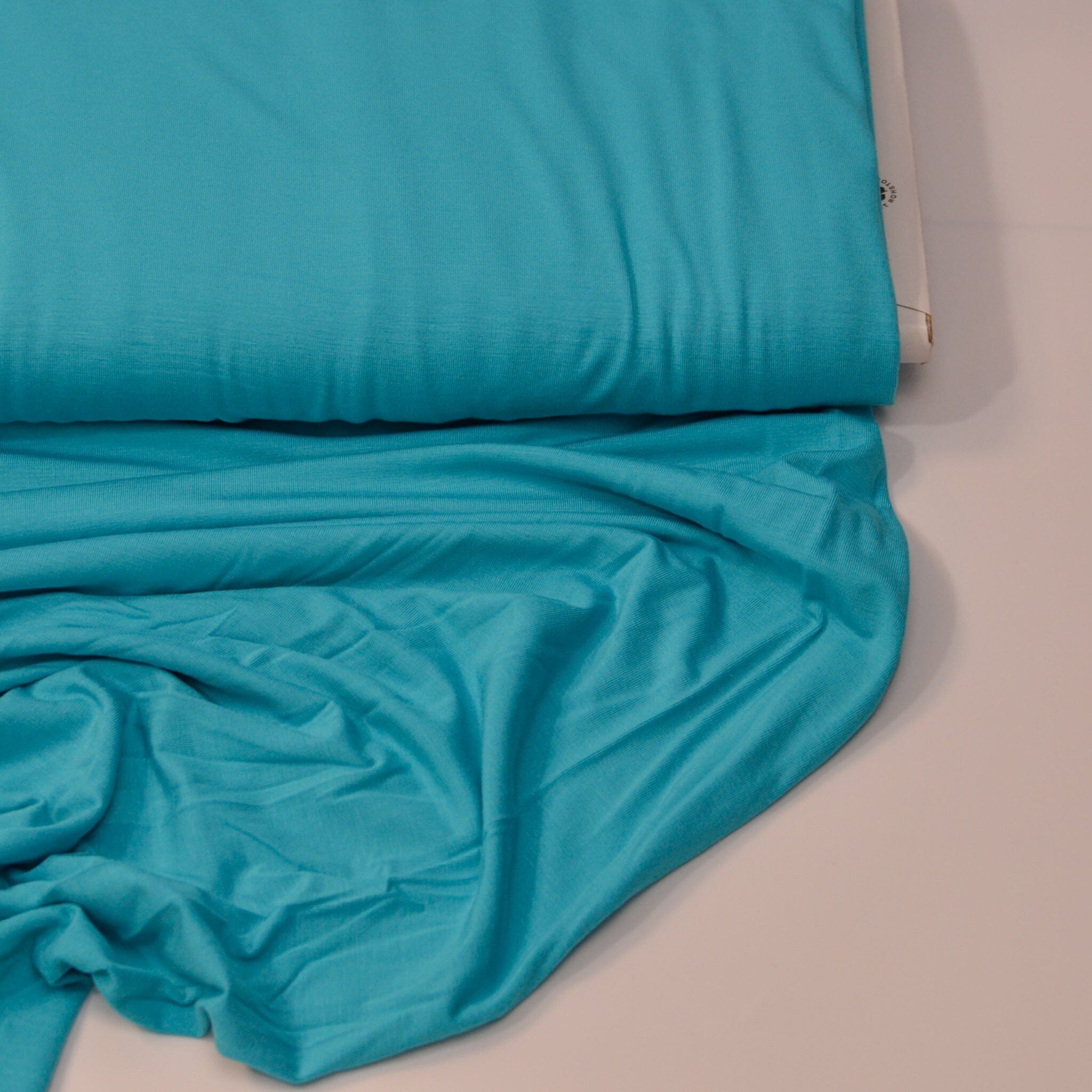 Bambusjersey - aquablau Fabric poshpinks