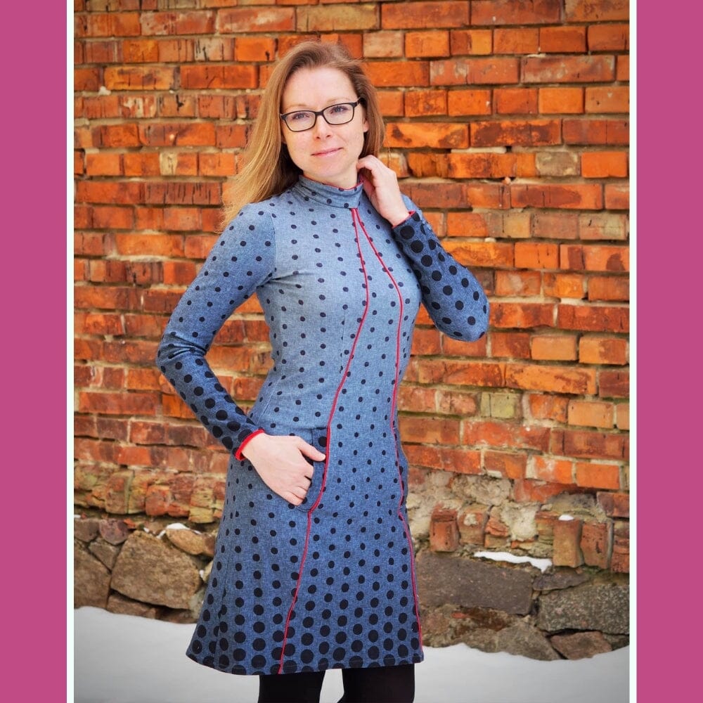 Purpurnaht Schnittmuster Ebook - Kleid Fanni - Gr. 32-52 Schnittmuster poshpinks
