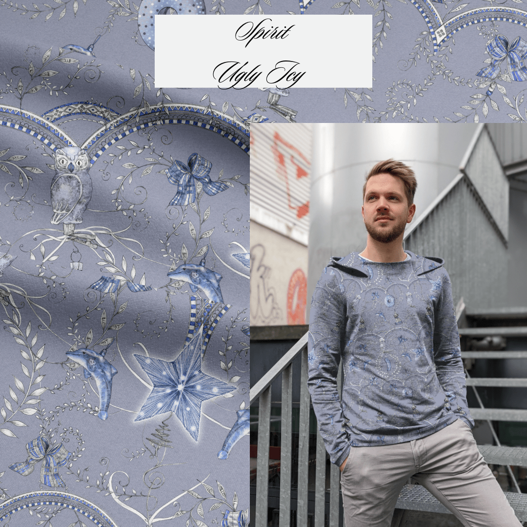 Spirit Icy Christmas by leni lupin - Sweat silbergrau blau Rapport poshpinks
