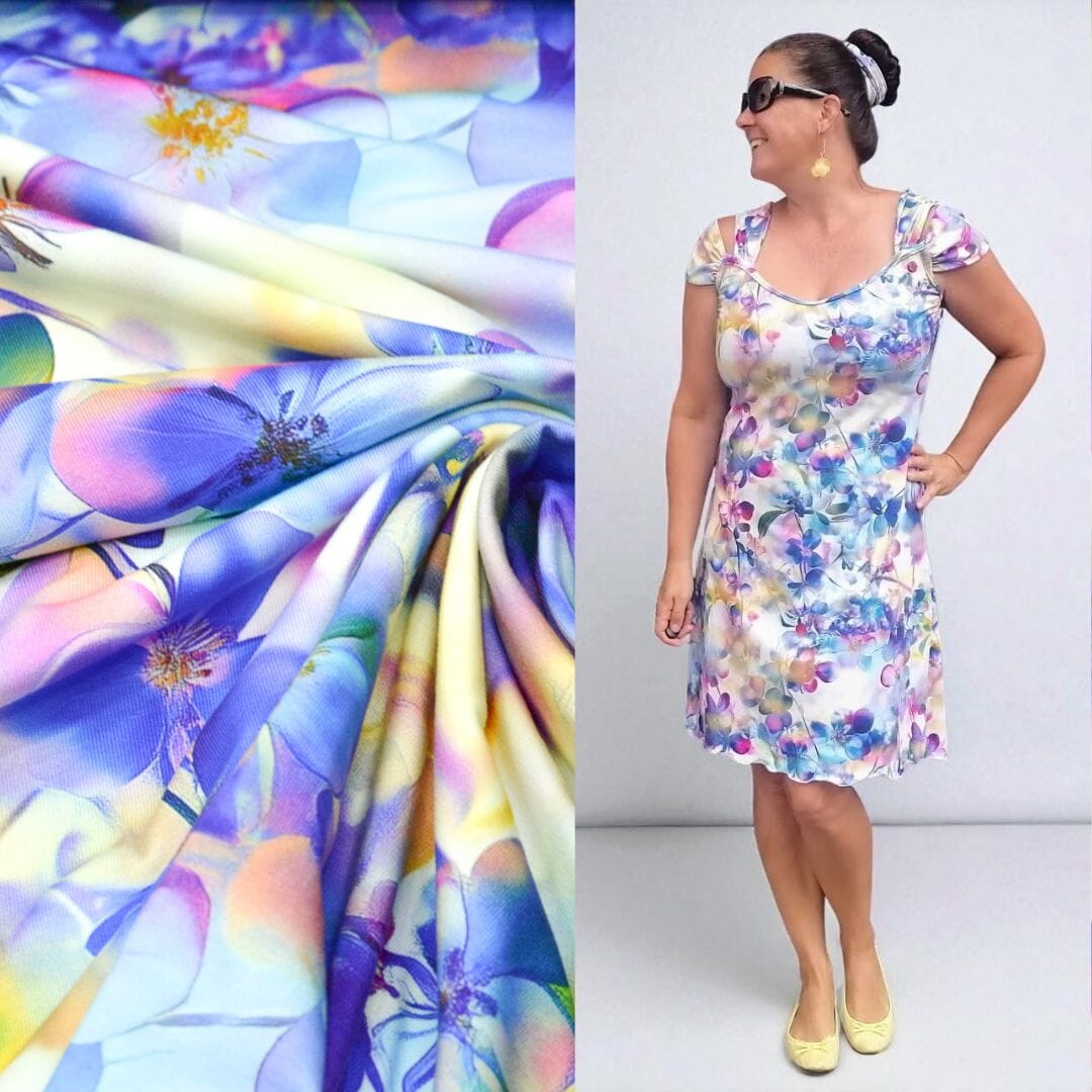 Stoffhändler mit Herz Eigenproduktion 18 - Twilight Petals by Tante Ema Fabric poshpinks