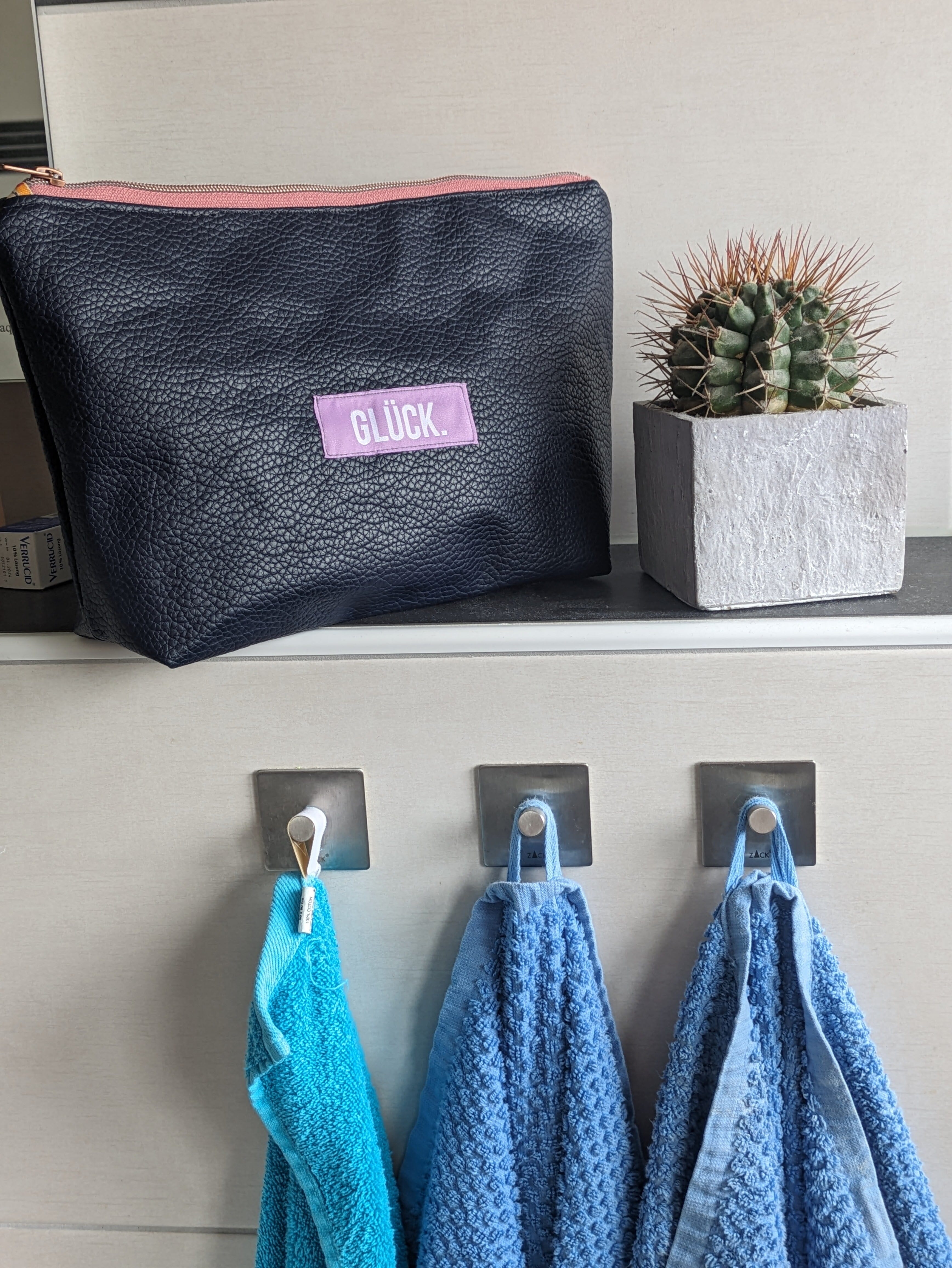 Kunstleder schwer - dunkelblau Fabric poshpinks