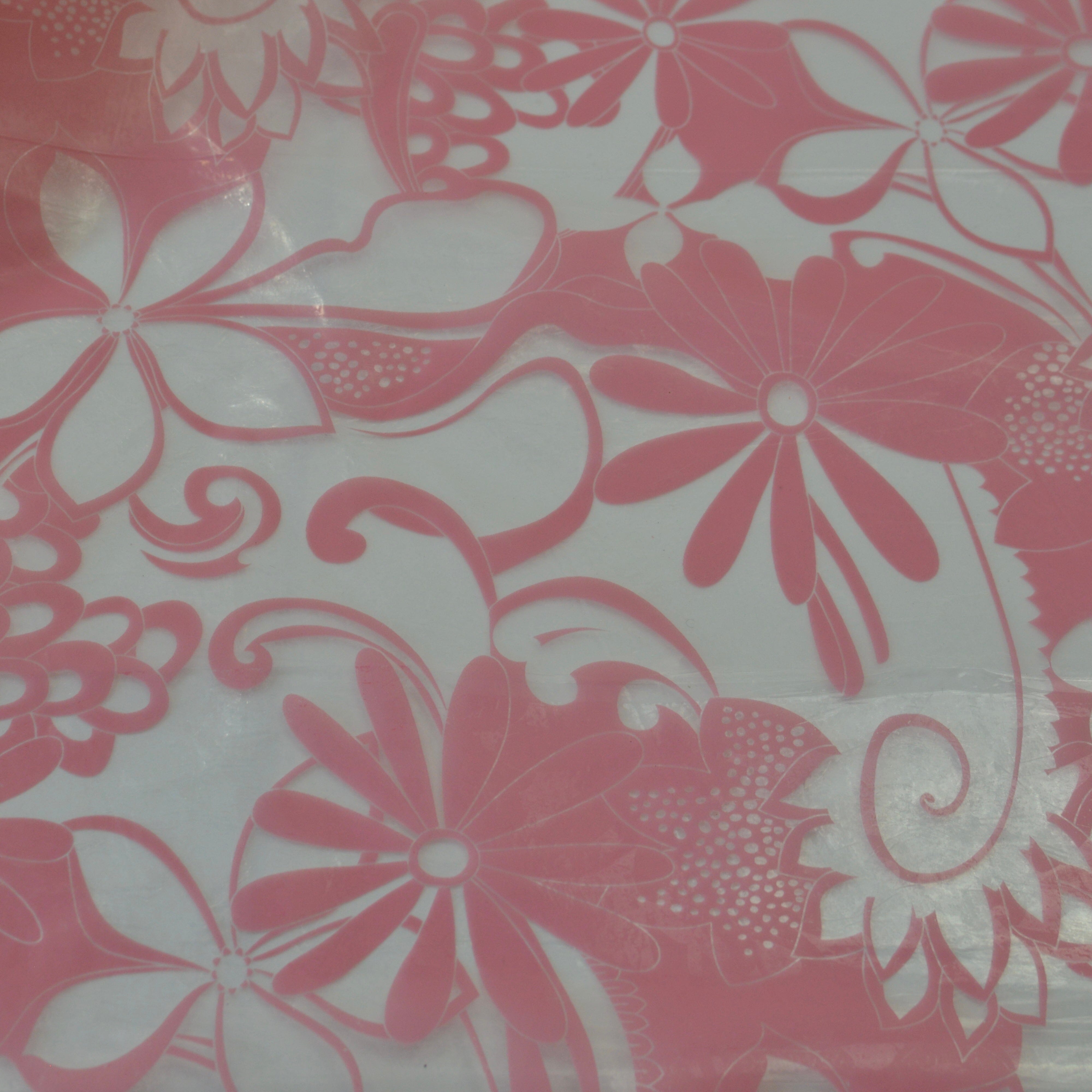 Regenjackenstoff - Blumen rosa klar Fabric poshpinks