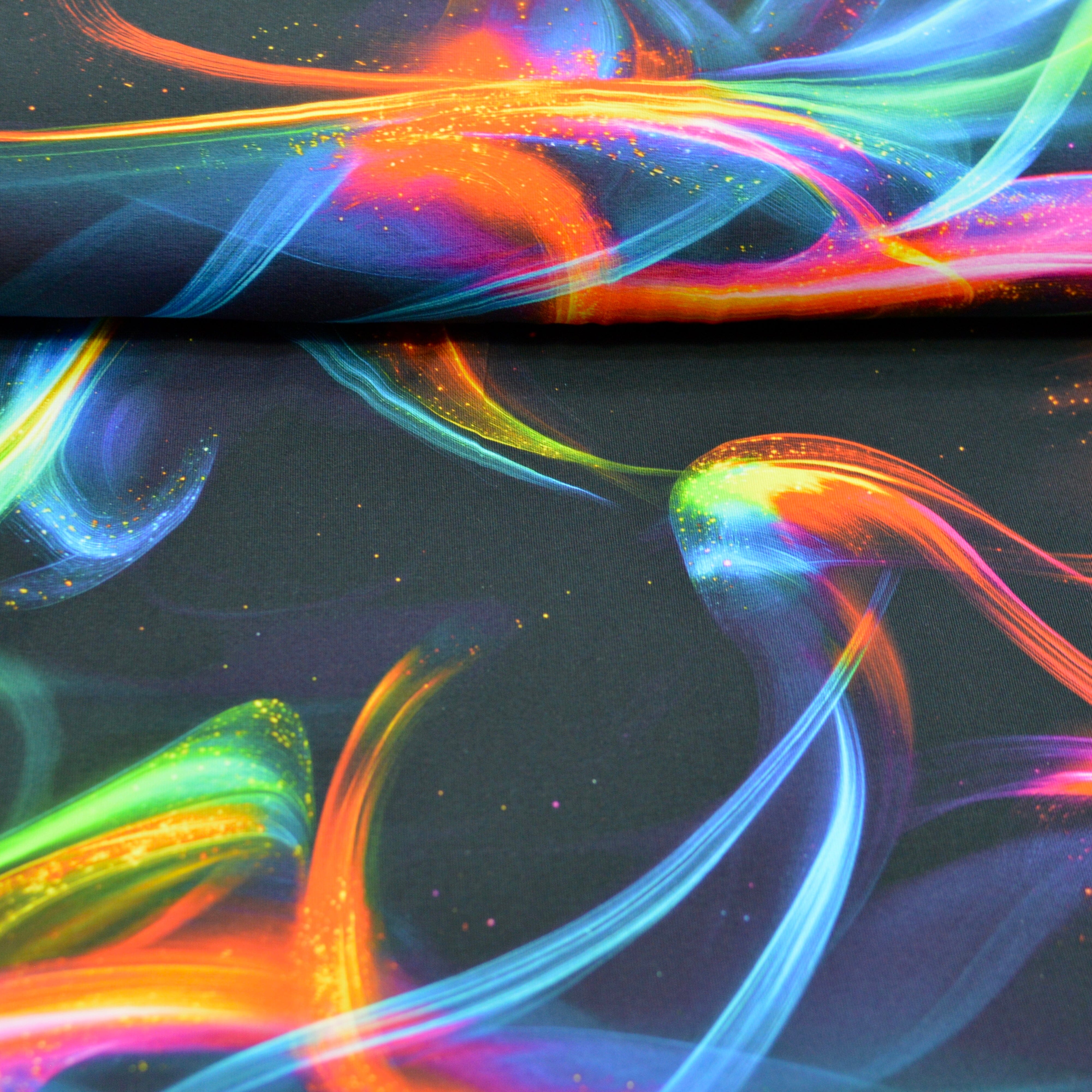 Stoffhändler mit Herz Eigenproduktion 17 - Aqua Flora by Tante Ema Fabric poshpinks