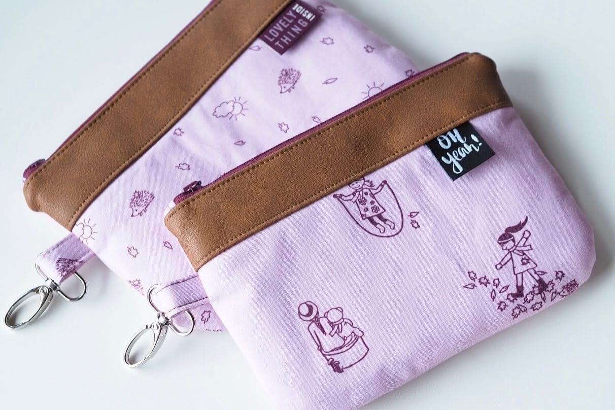 Baumwoll Popeline - Igel - rosa lila Fabric poshpinks