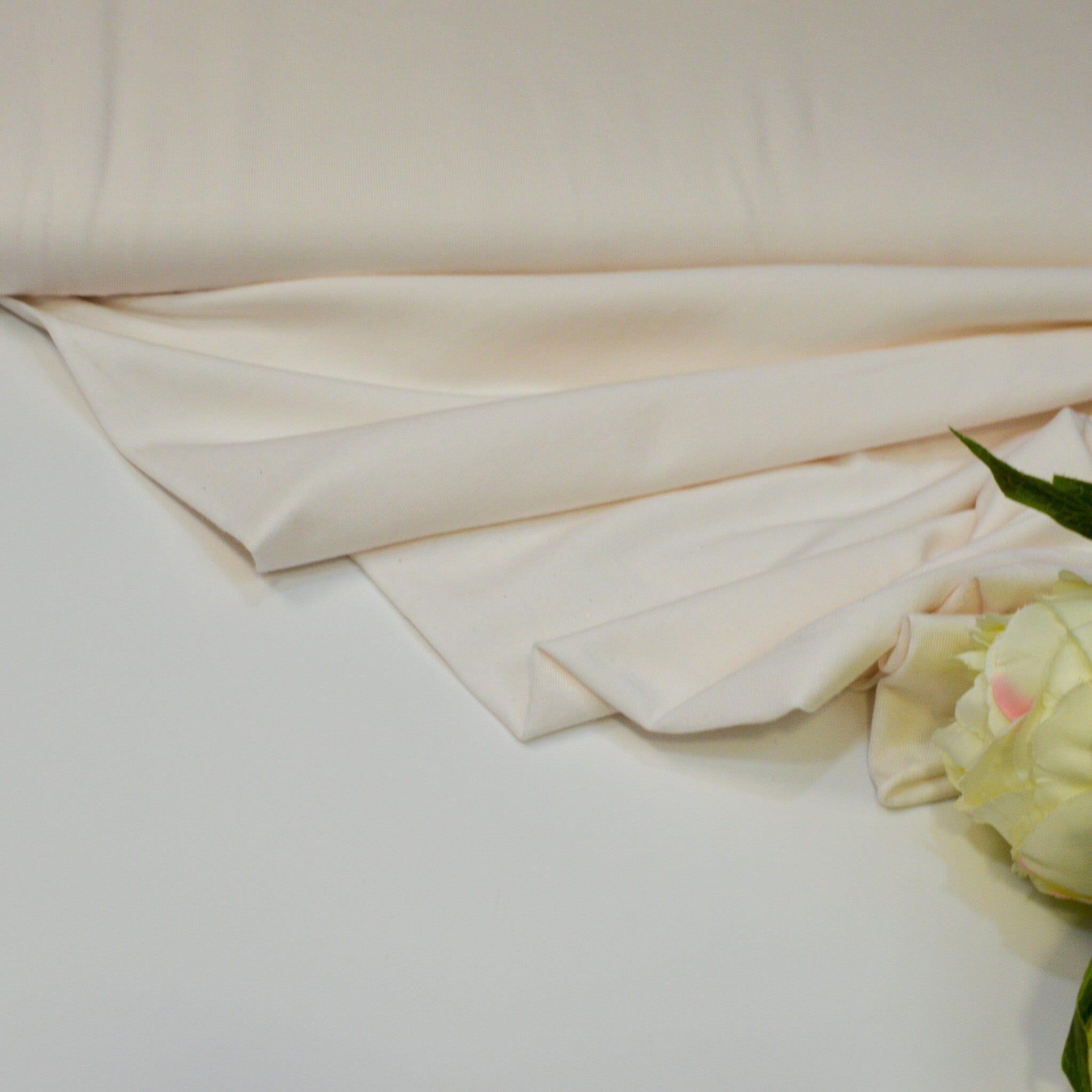 Modal Jersey - ecru Fabric poshpinks