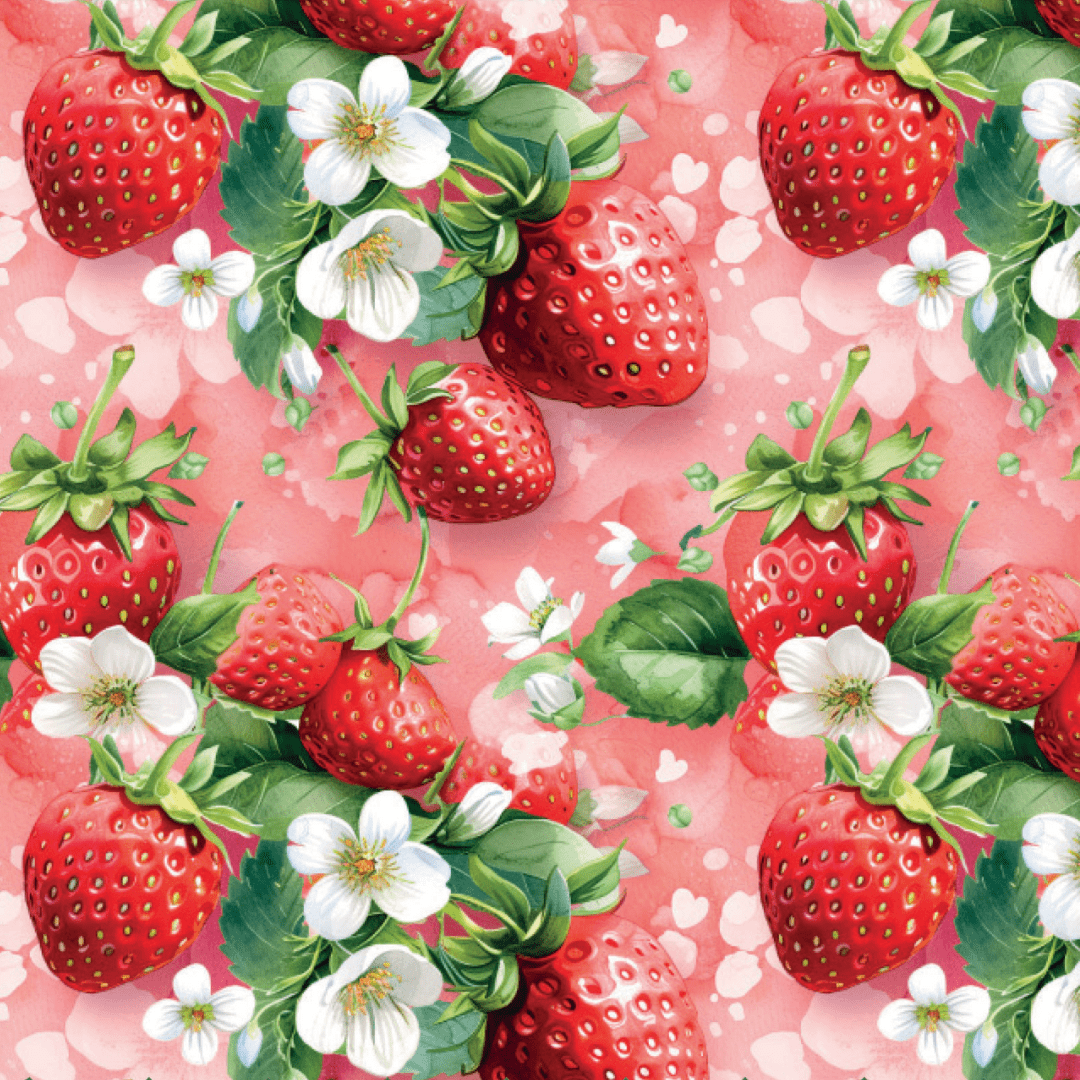 Vorbestellung - Stoffhändler mit Herz Eigenproduktion - Berrylicious by Tante Ema - Baumwolljersey Fabric poshpinks