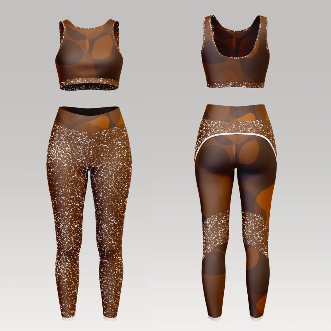 Vorbestellung Sporty - Bade/Sportmaschenware Aurora Stones dark rust Fabric poshpinks