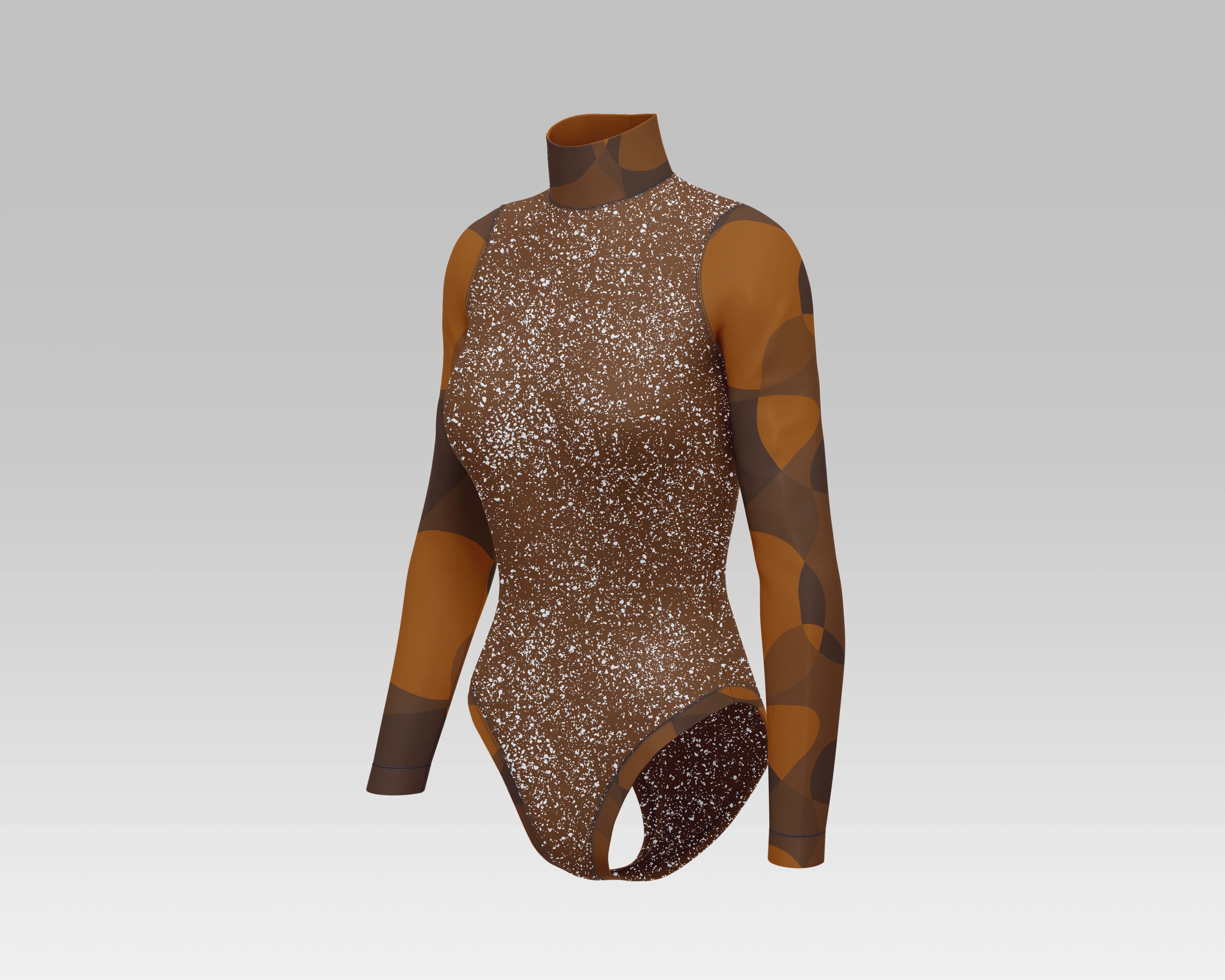 Vorbestellung Sporty - Bade/Sportmaschenware Aurora Stones dark rust Fabric poshpinks