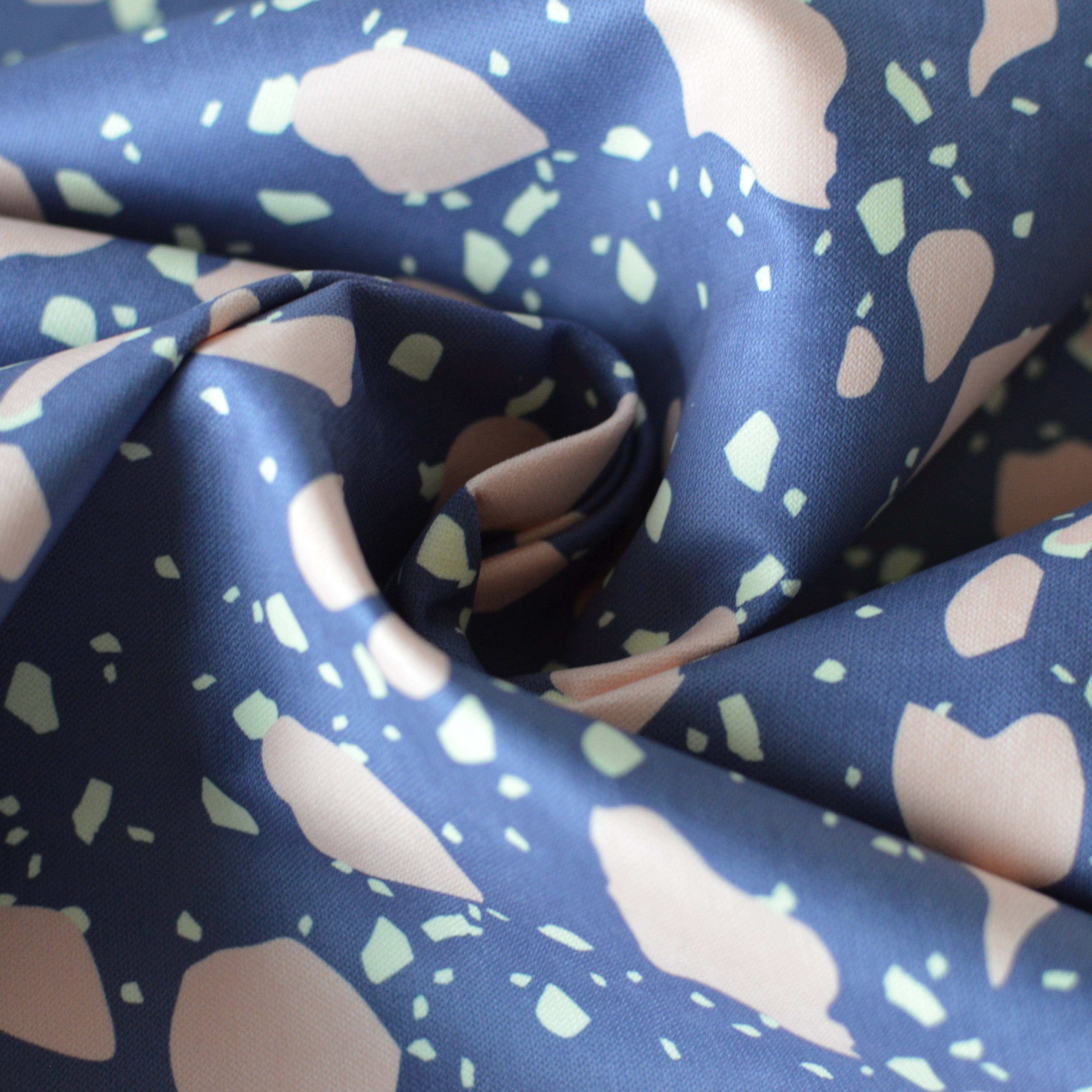 Vorbestellung ! Tender recycling Canvas "Ragazzi " Mirtillino di rosato Fabric poshpinks