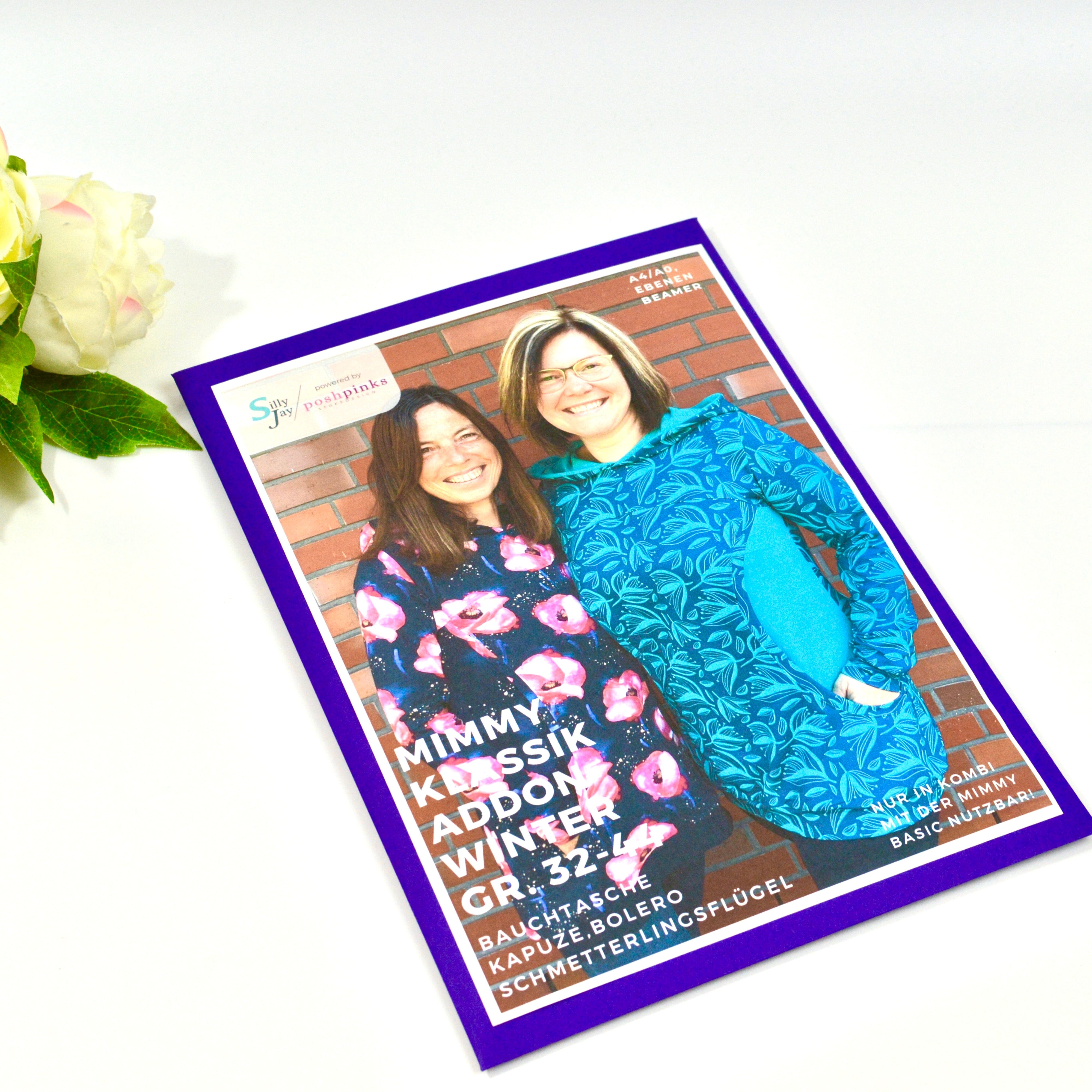 Papierschnittmuster - Mimmy Klassik Winter Addon 32-44 Schnittmuster poshpinks