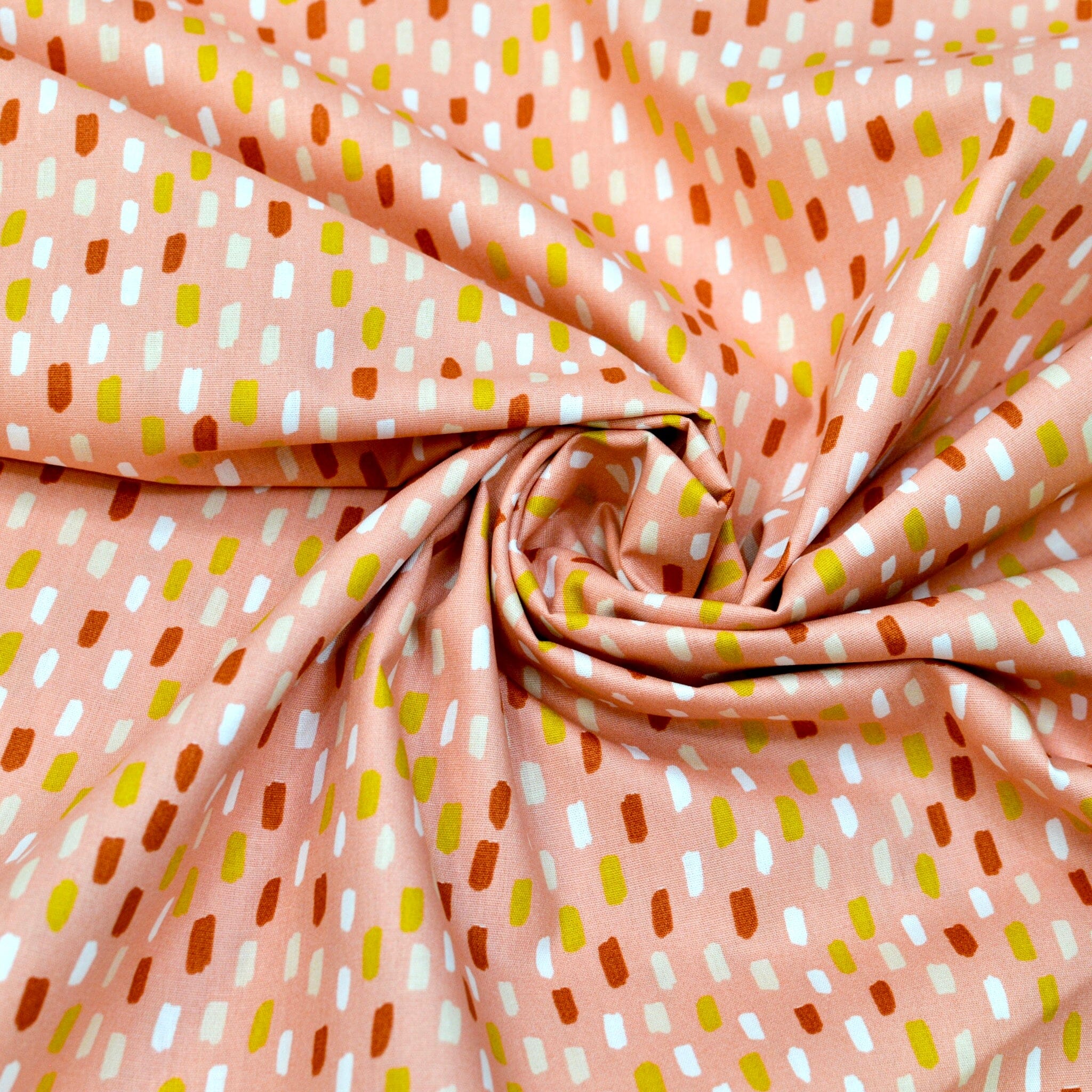 Baumwoll Popeline - Strips - Peach Fabric poshpinks