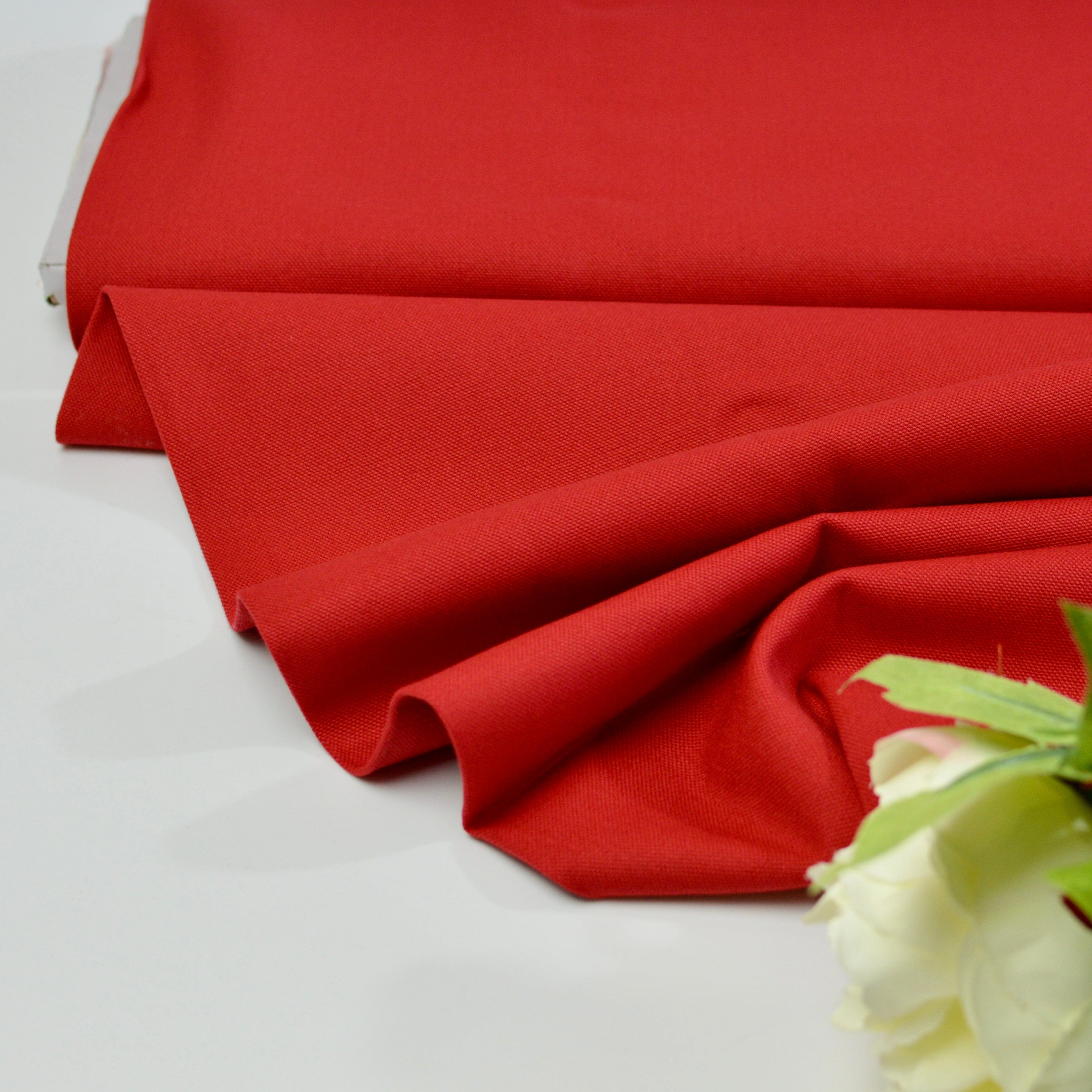 Canvas - Kirsch Rot Fabric poshpinks