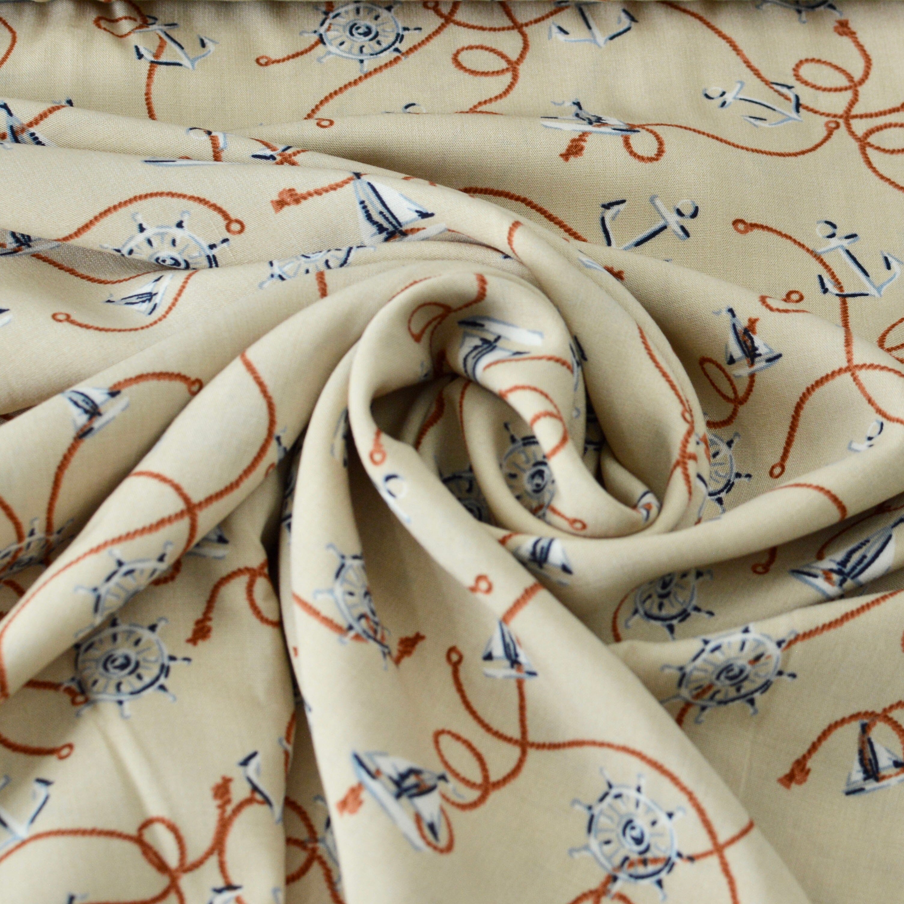 Viskose - mare - sand Fabric poshpinks